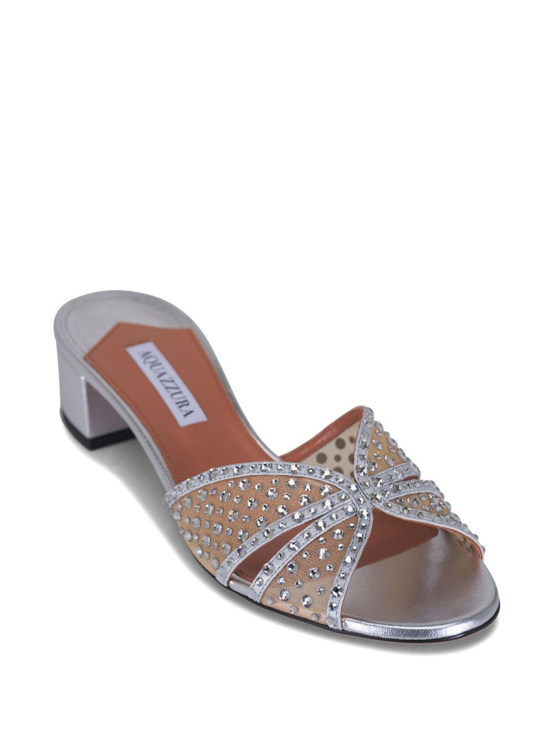 AQUAZZURA 35mm Crystal Lover sandals outlook