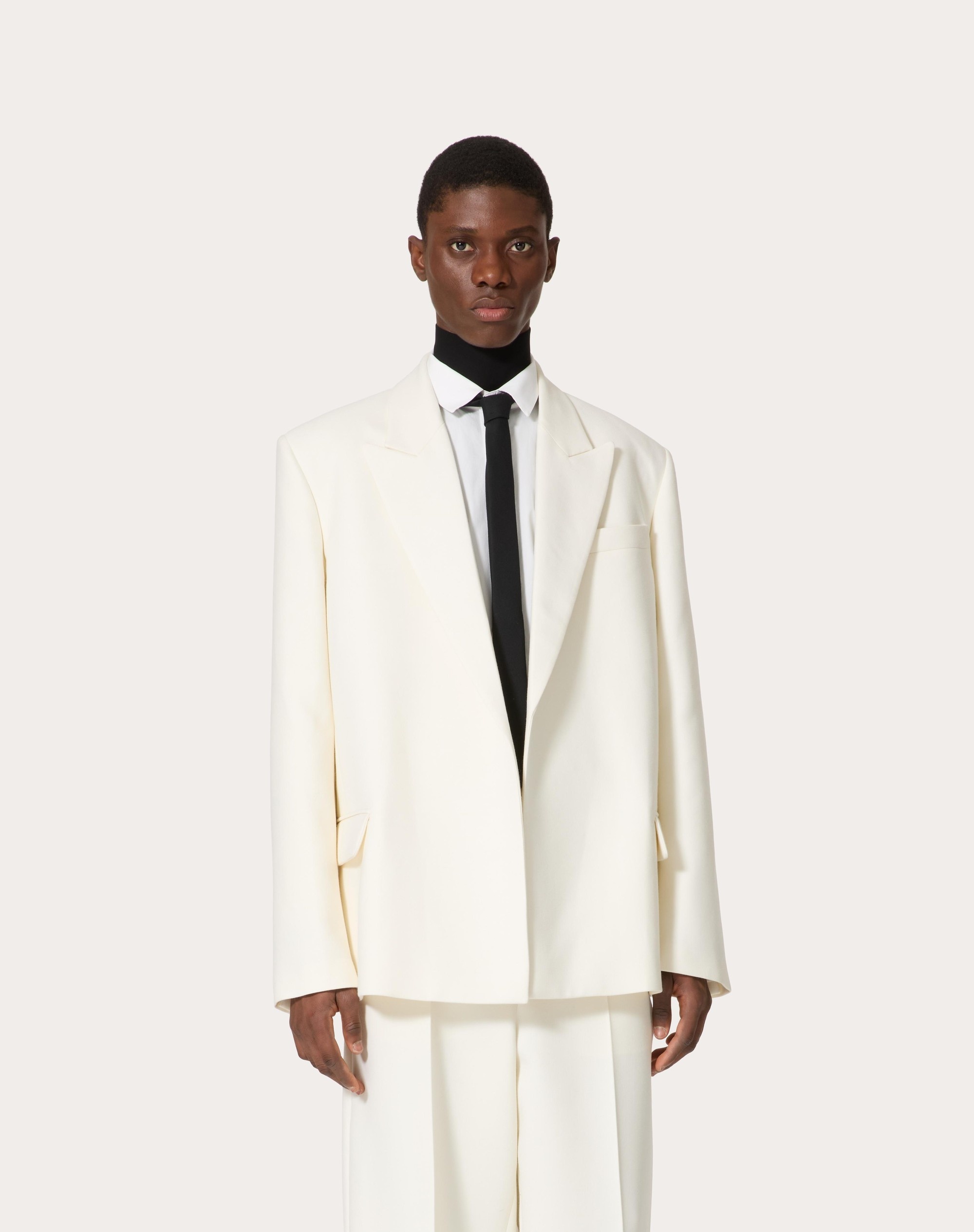 DOUBLE-BREASTED WOOL JACKET - 3