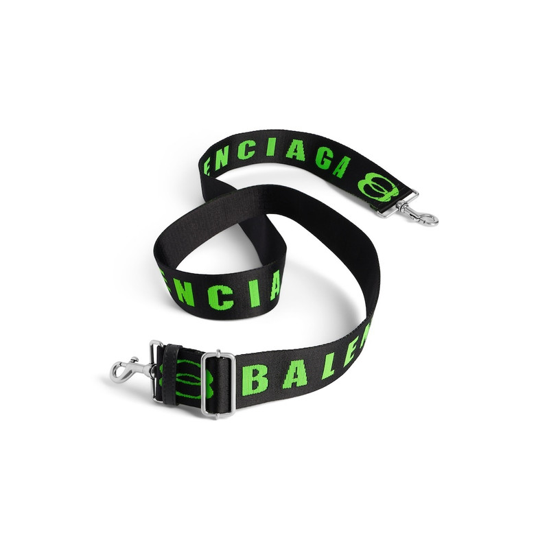 BALENCIAGA Unity Strap in Black/apple Green outlook