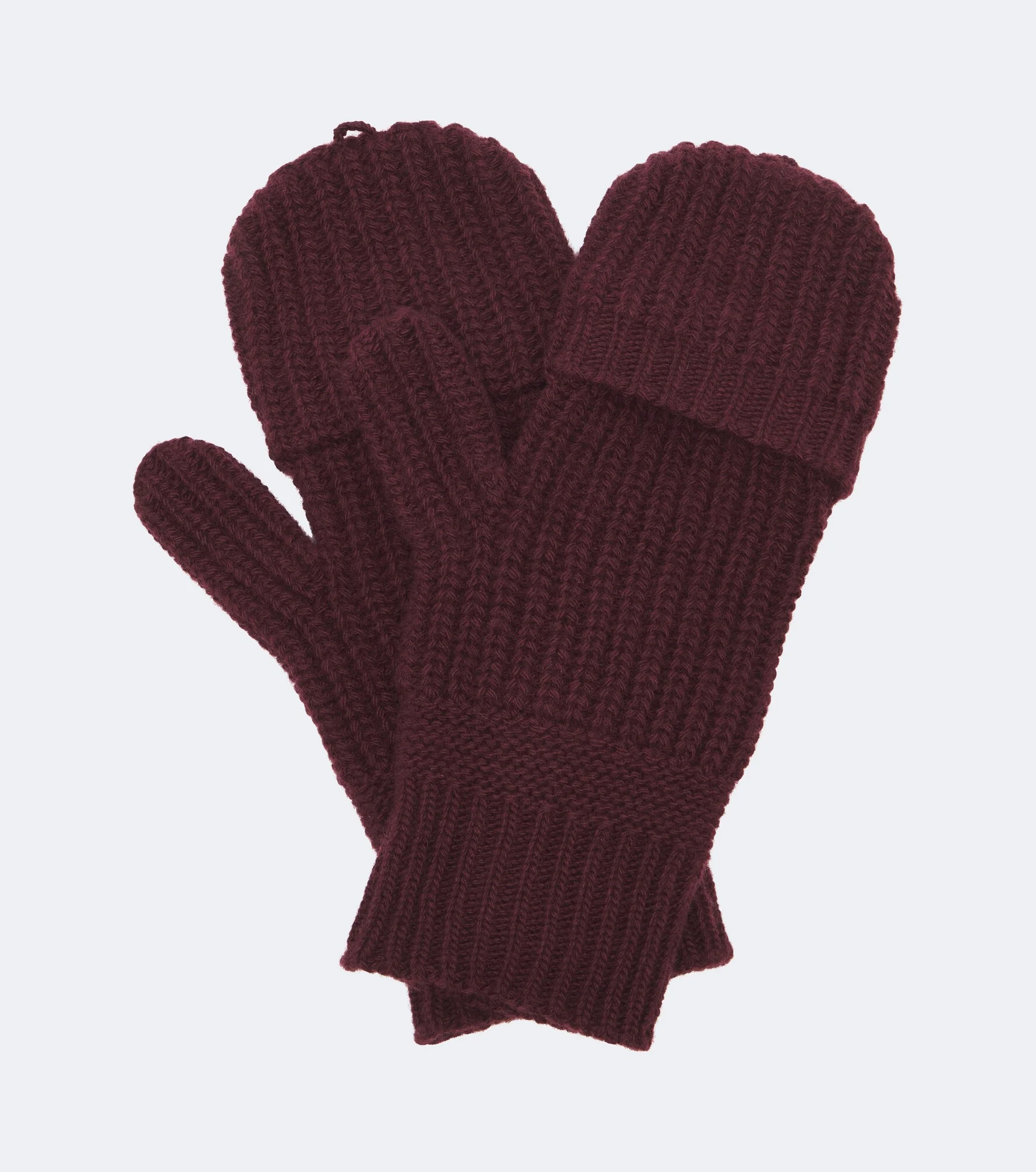 Wool and cashmere mittens - 1