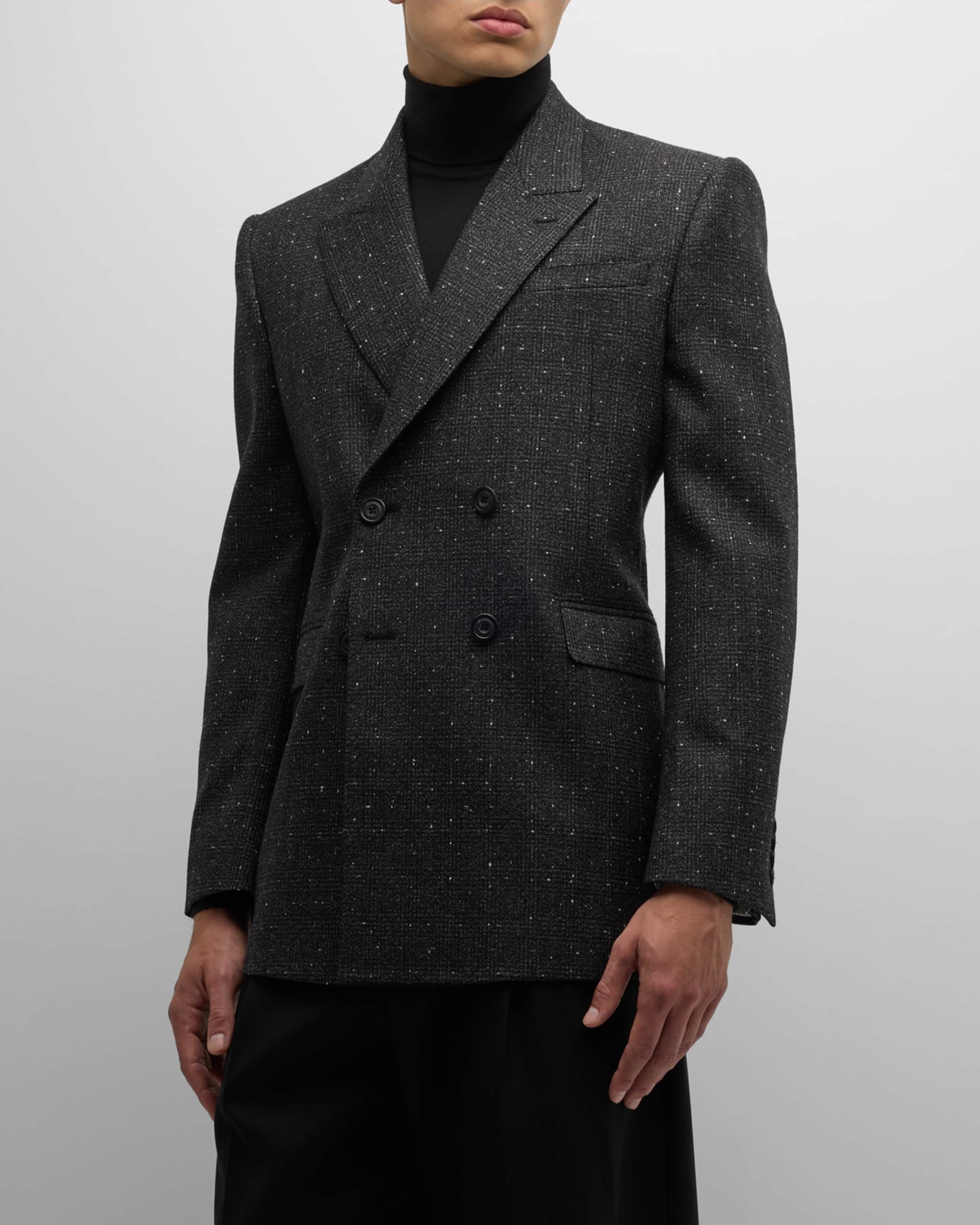 Men's Flecked Mouline Dinner Jacket - 1