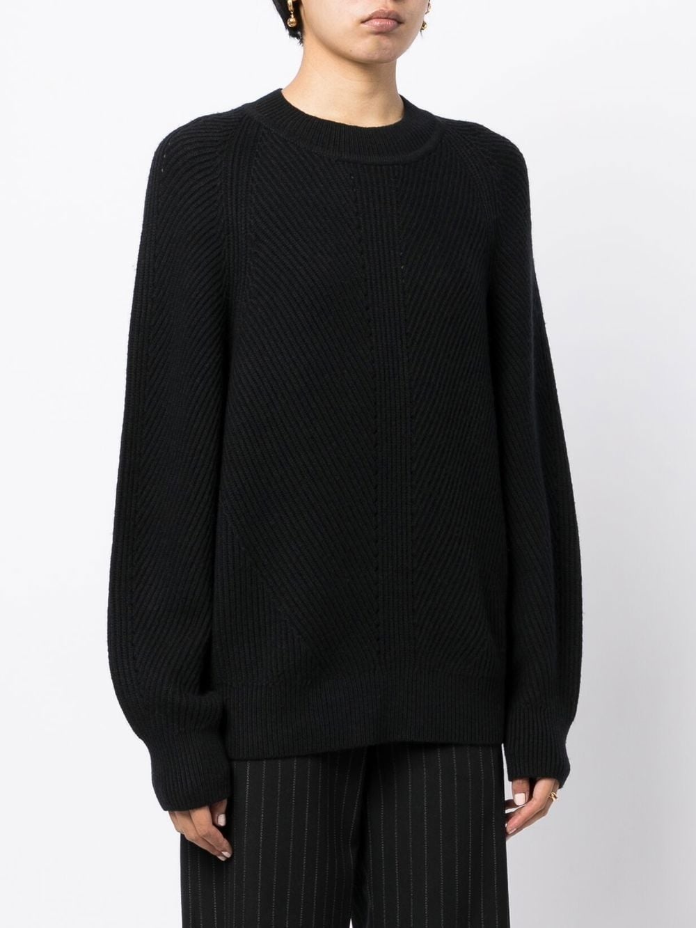 crew-neck knitted sweater - 3