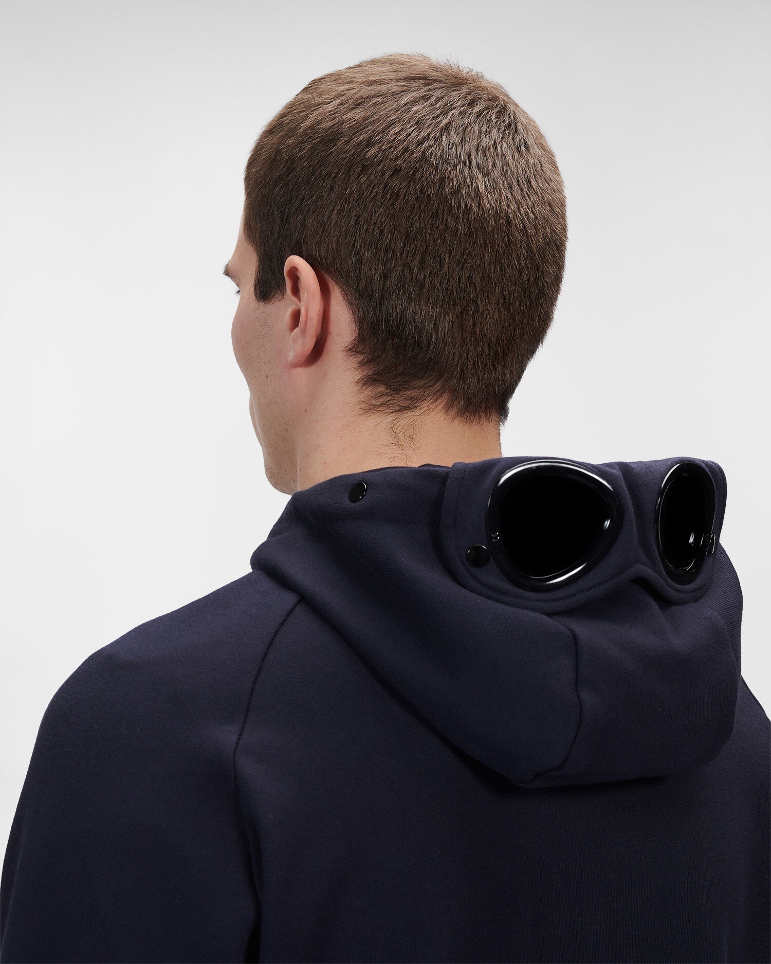 Diagonal Raised Fleece Goggle Hoodie - 4