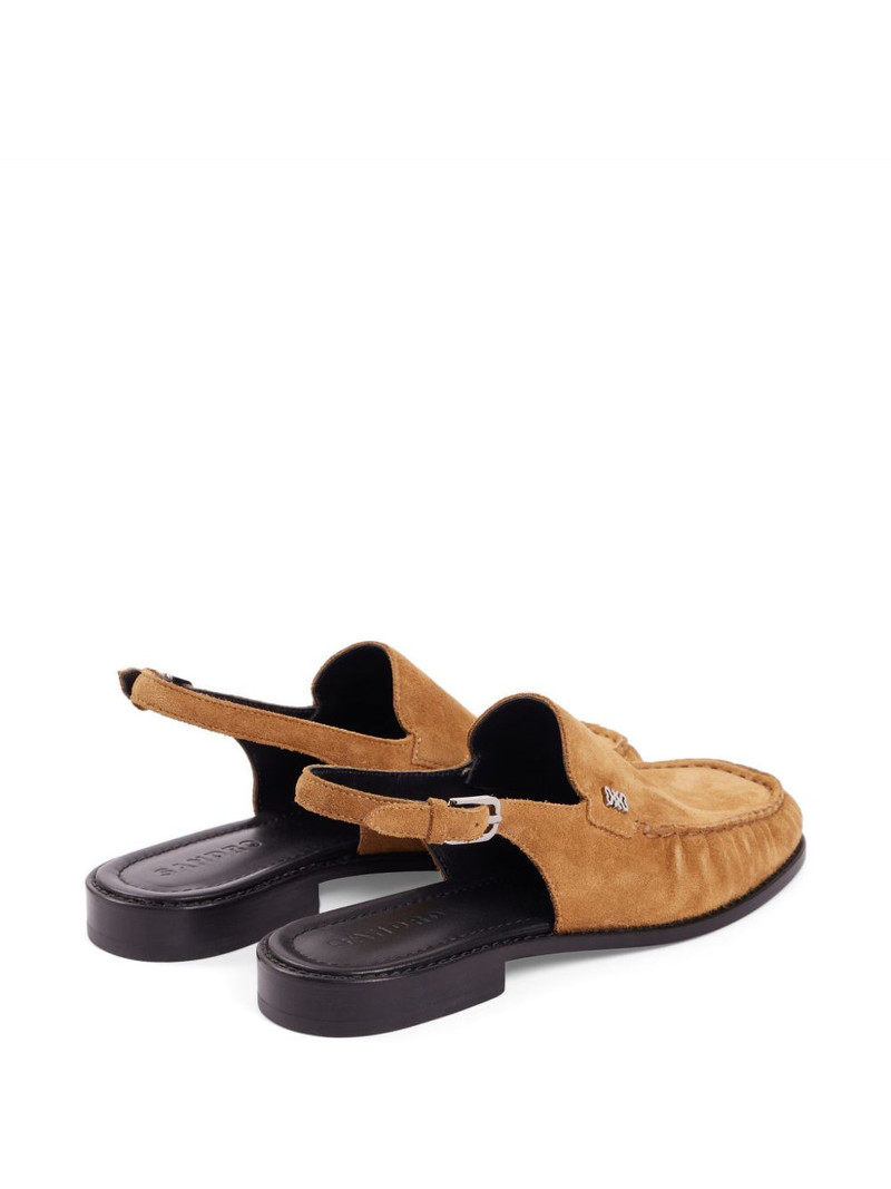Sandro buckle suede loafers outlook