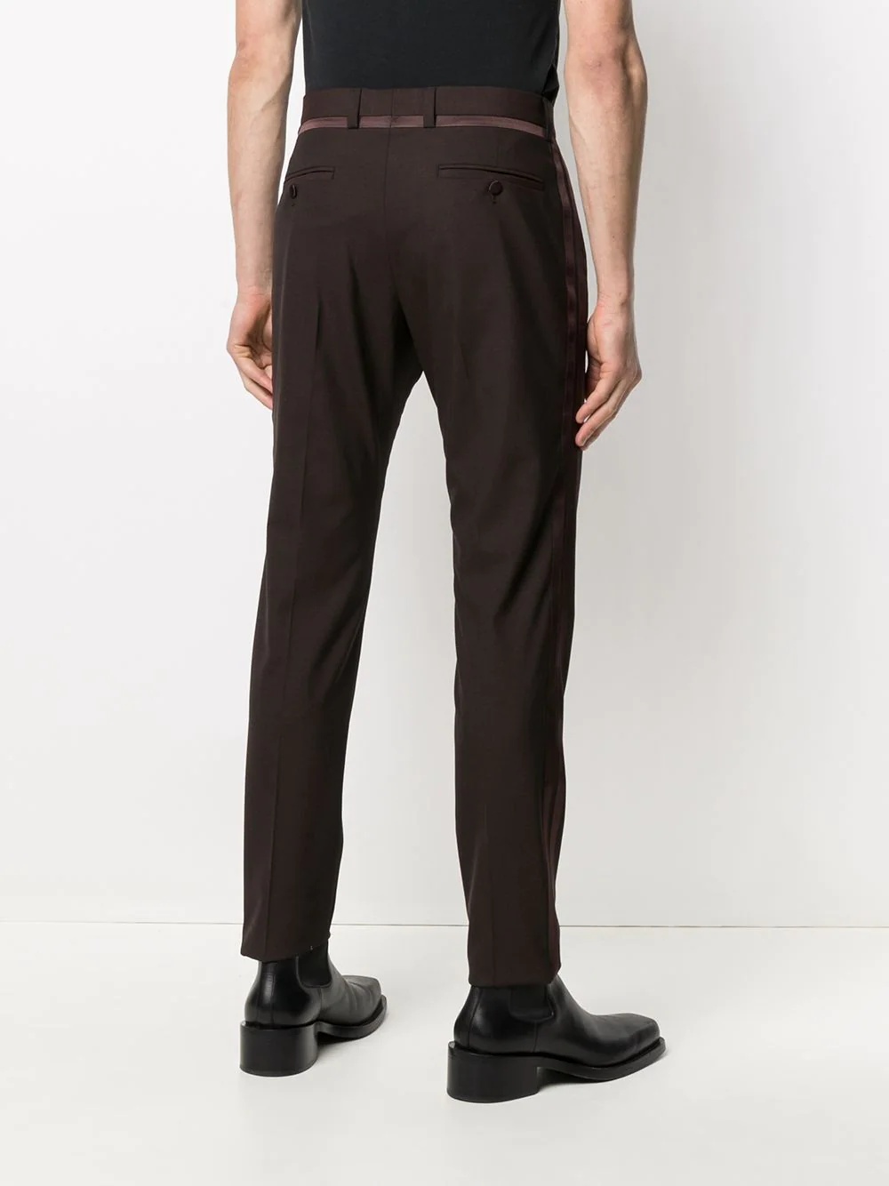 side-stripe tailored trousers - 4