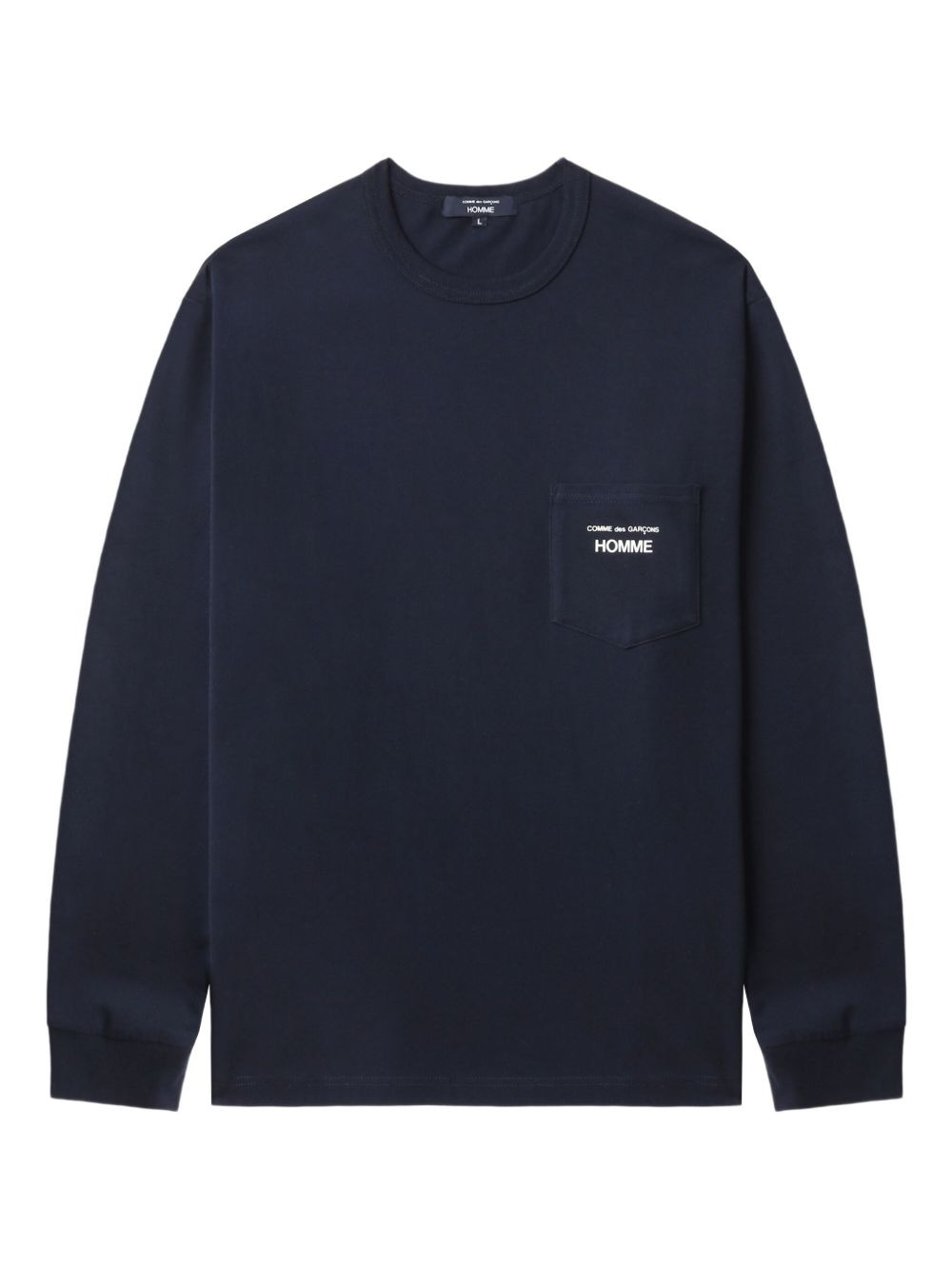 logo-print patch-pocket T-shirt - 1