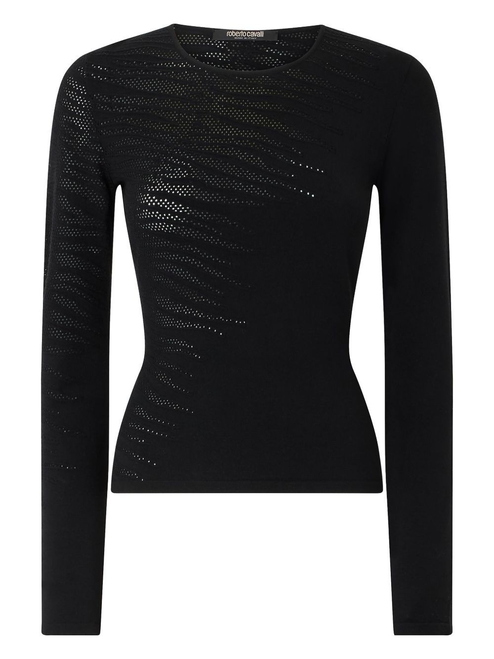 perforated long-sleeve top - 1