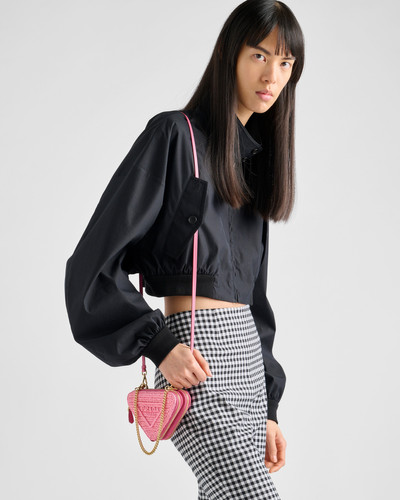 Prada Crochet and leather mini-pouch outlook