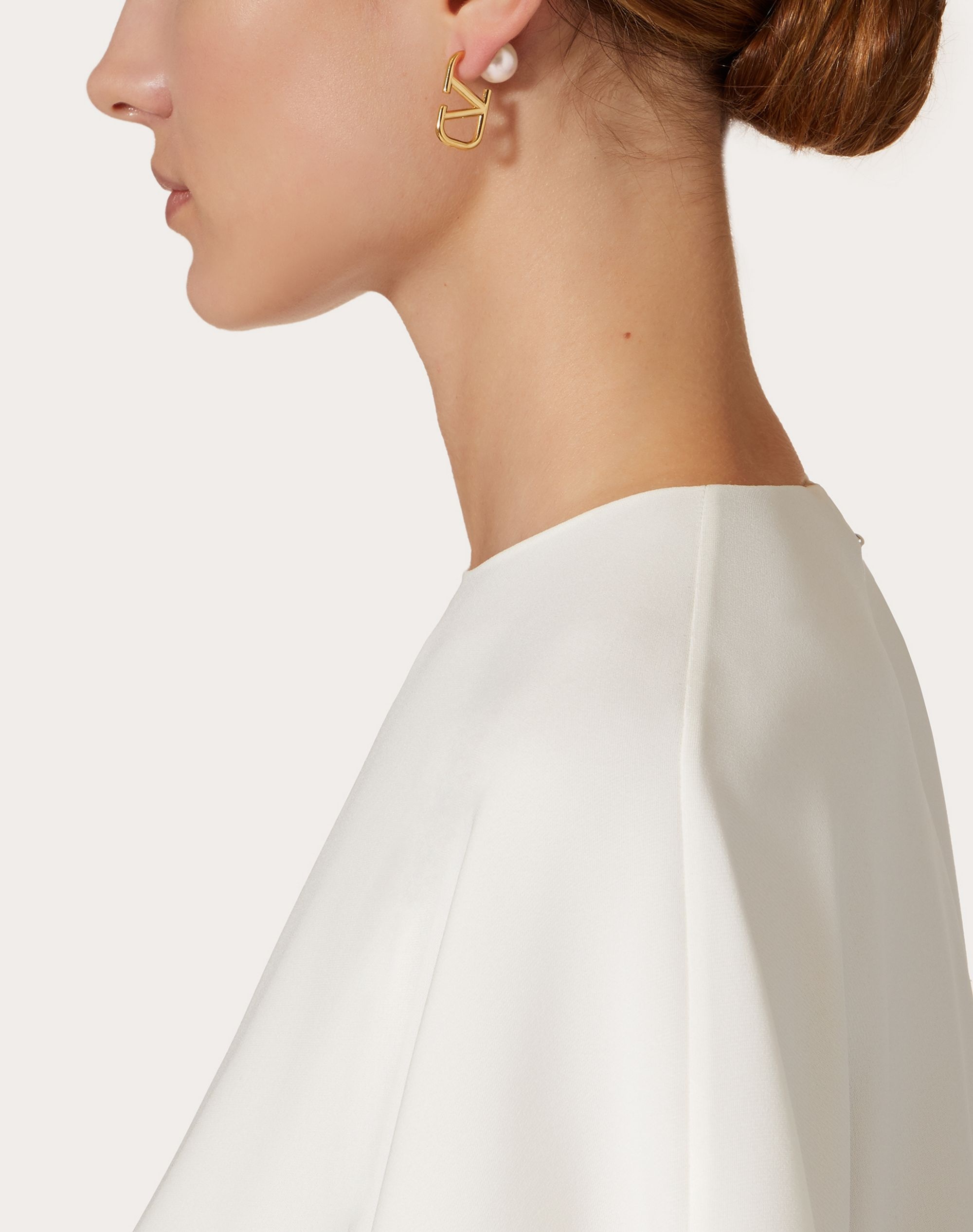 VLogo Signature Metal and Resin Earrings - 5