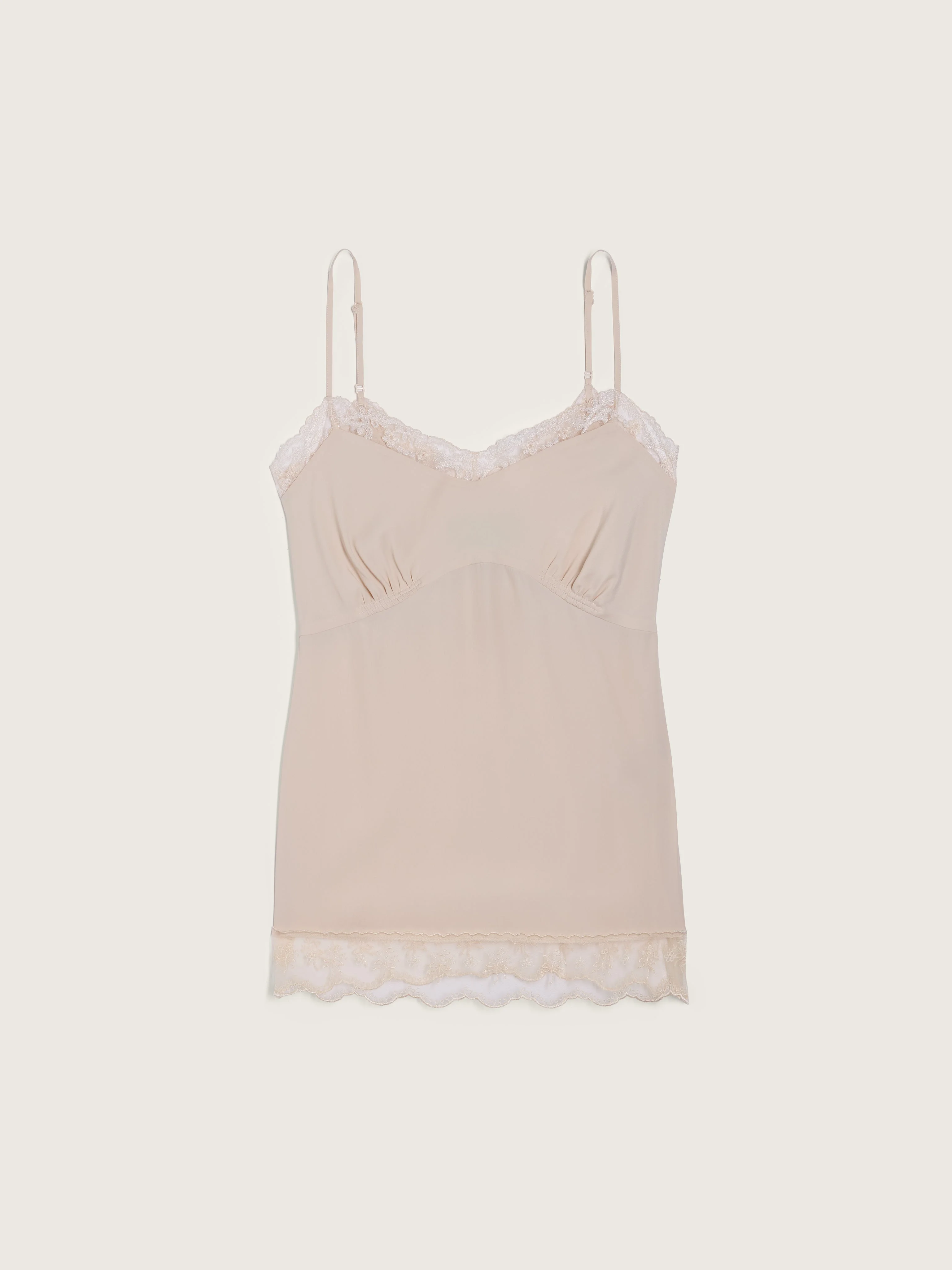 Lace Trim Negligee Cami - 1