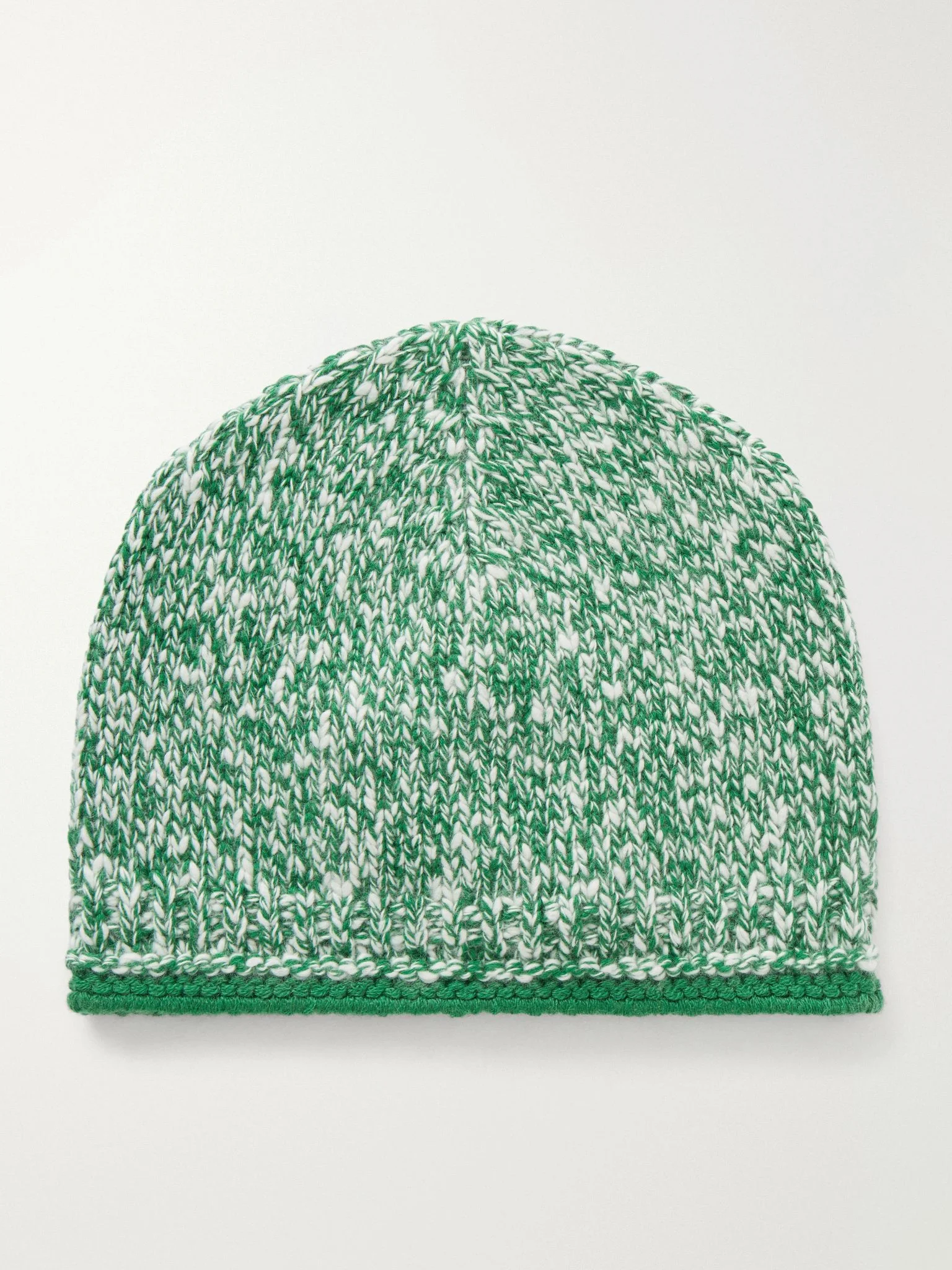 Marled cashmere beanie Green - 1
