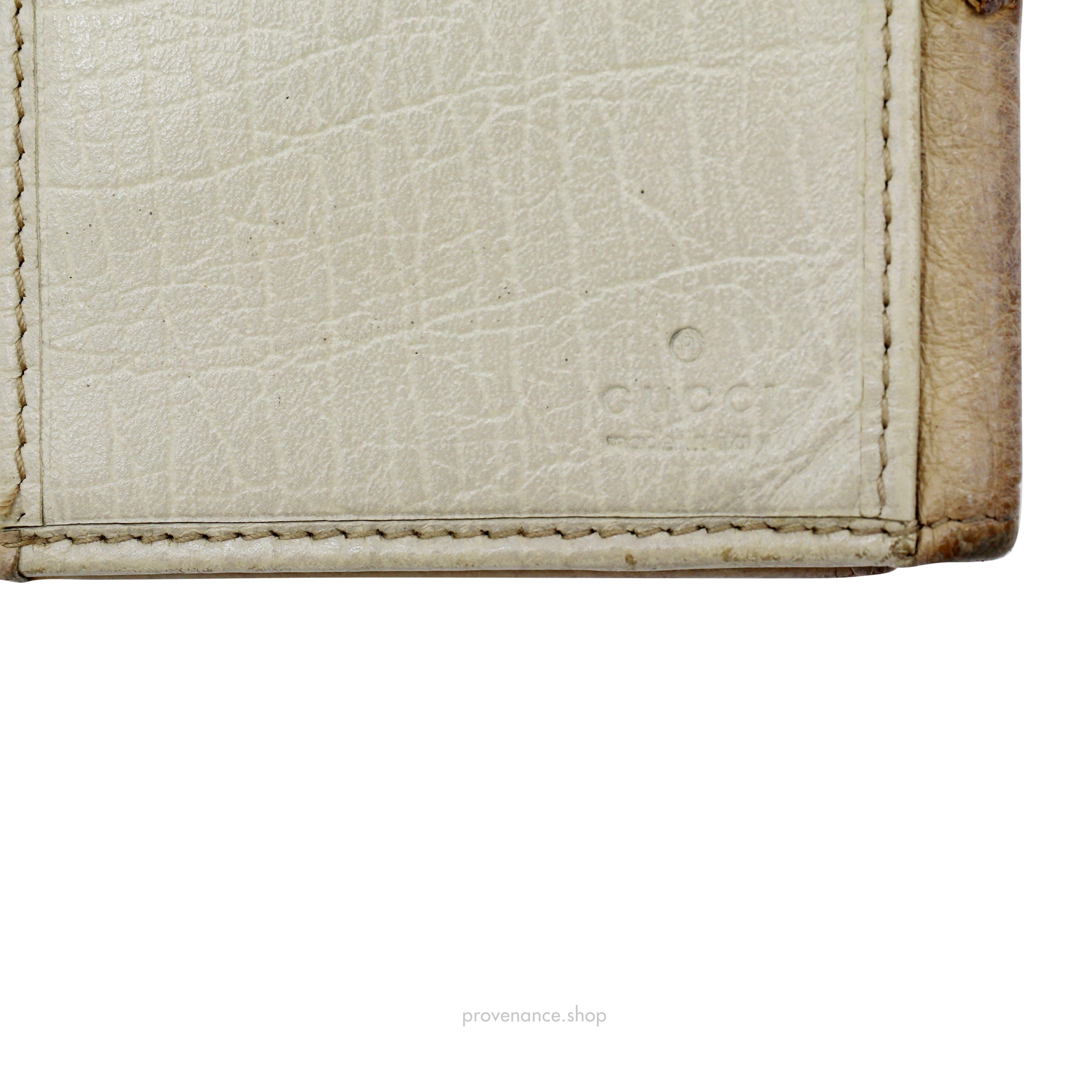 Gucci Horsebit Long Wallet - Ivory Ostrich Leather - 7