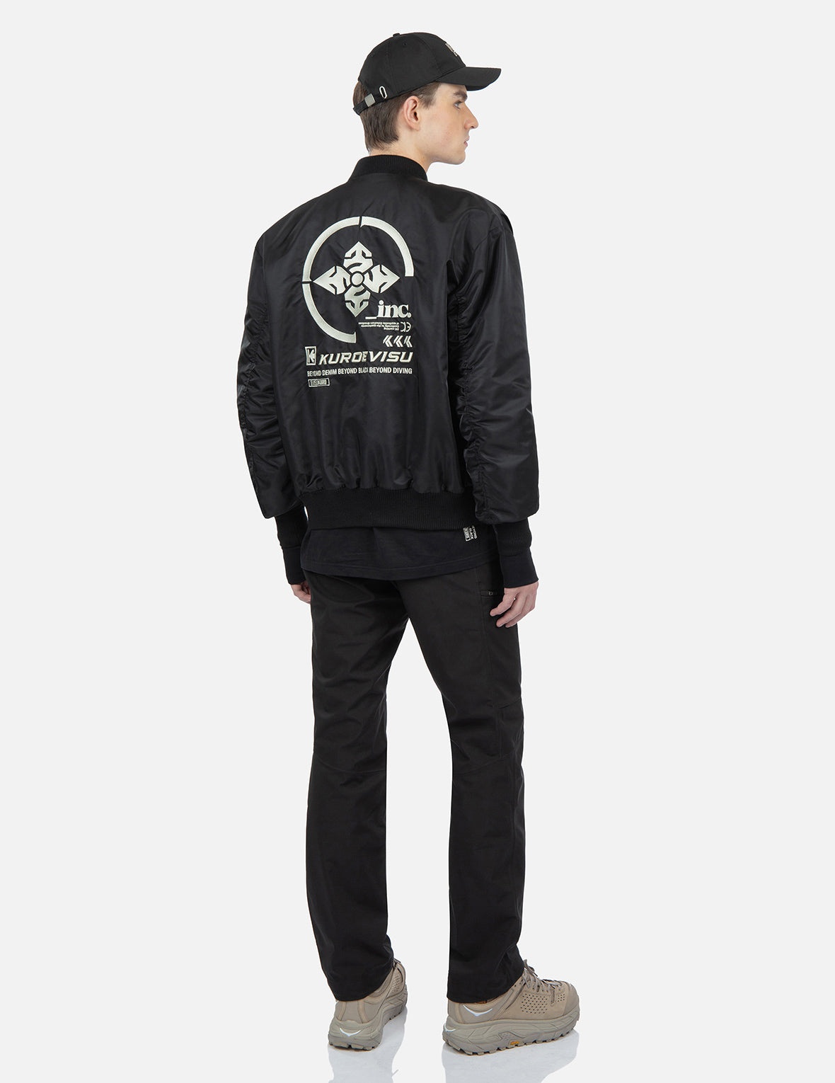 Mock 2-in-1 Bomber Jacket - 3