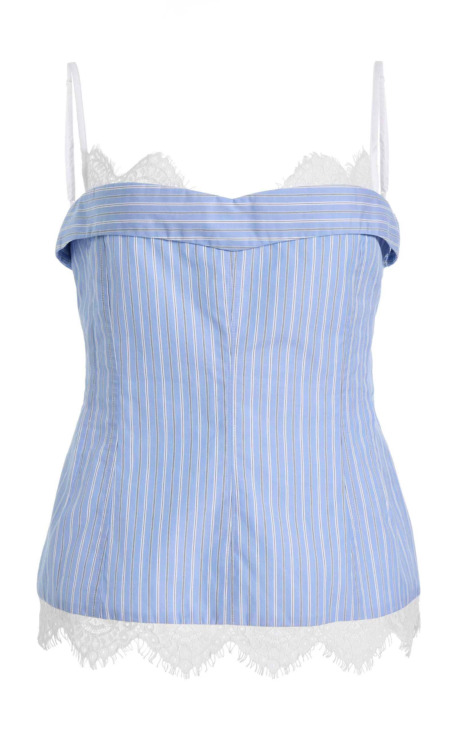 Surie Bustier Cotton Lace Top blue - 1