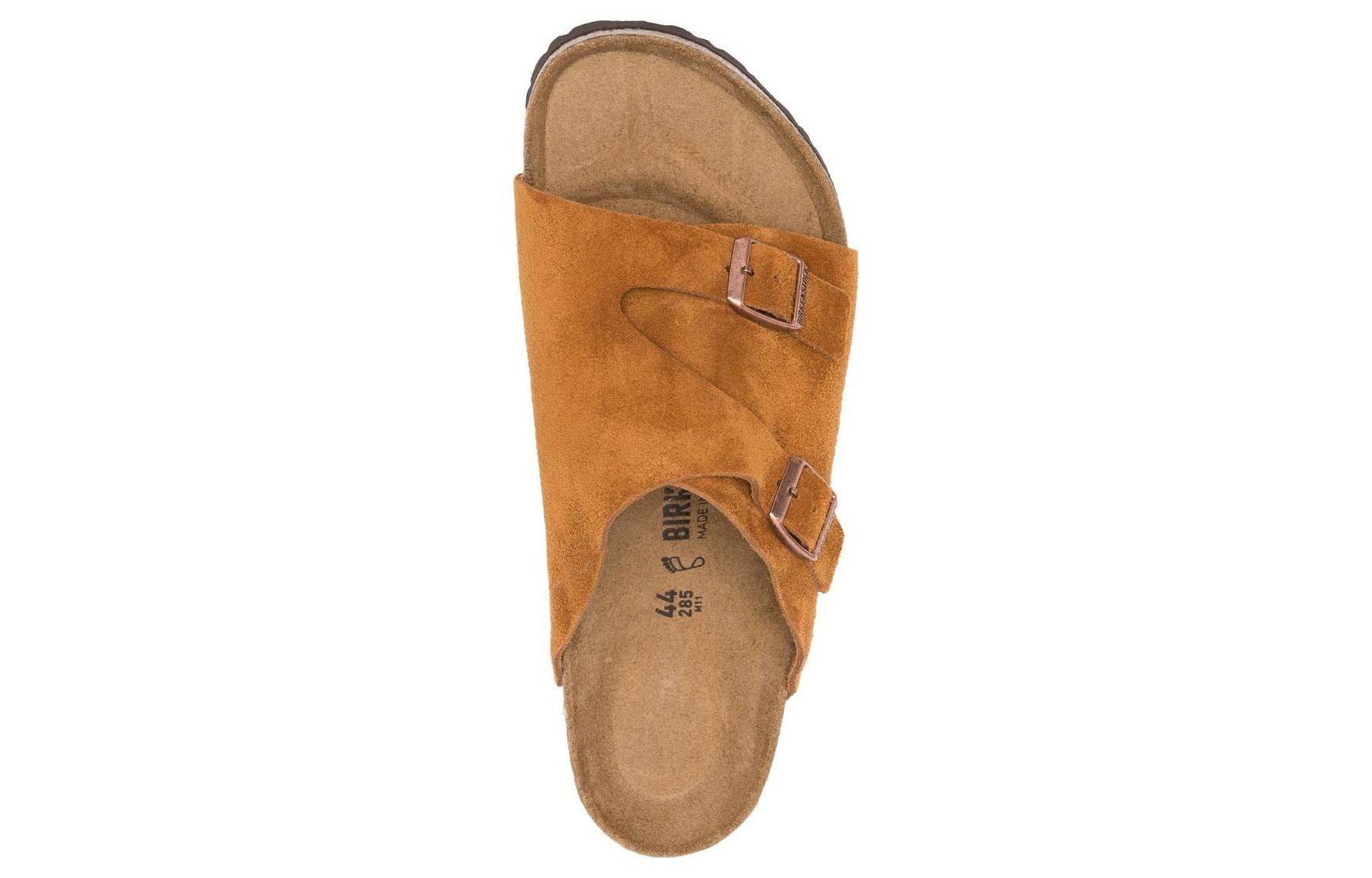 (WMNS) Birkenstock Zrich Suede Leather 'Mink' 1023842 - 4