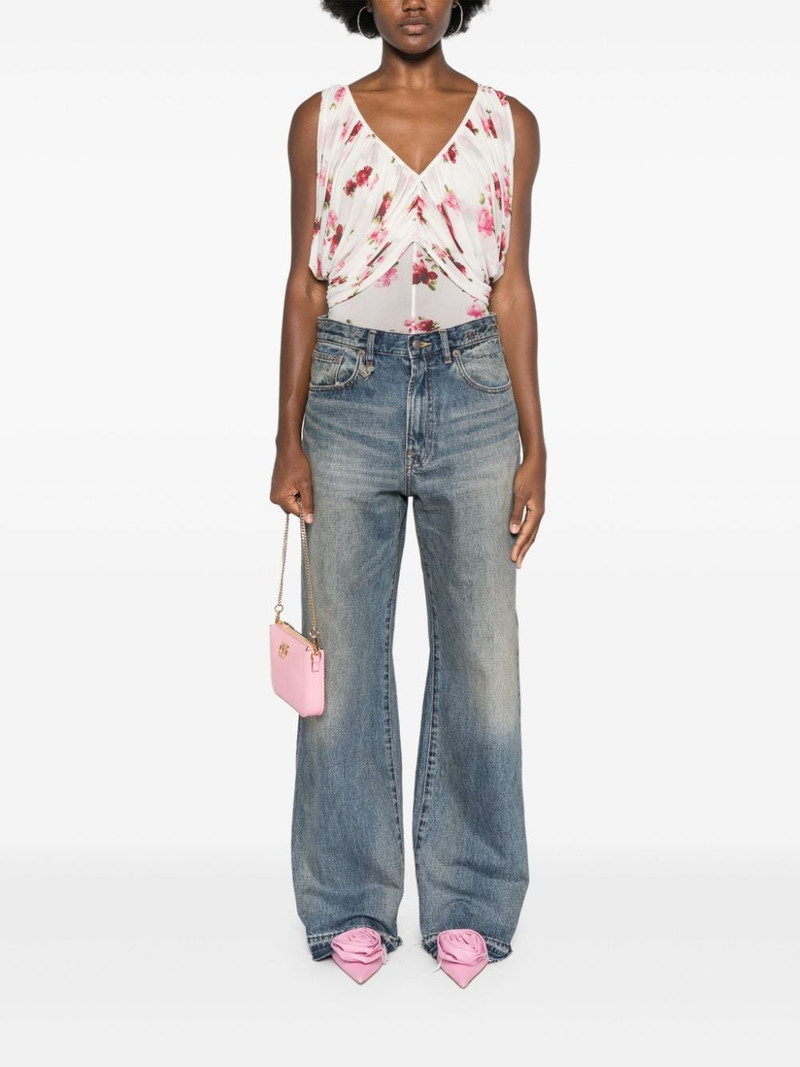 MAGDA BUTRYM V-neck ruched bodysuit outlook