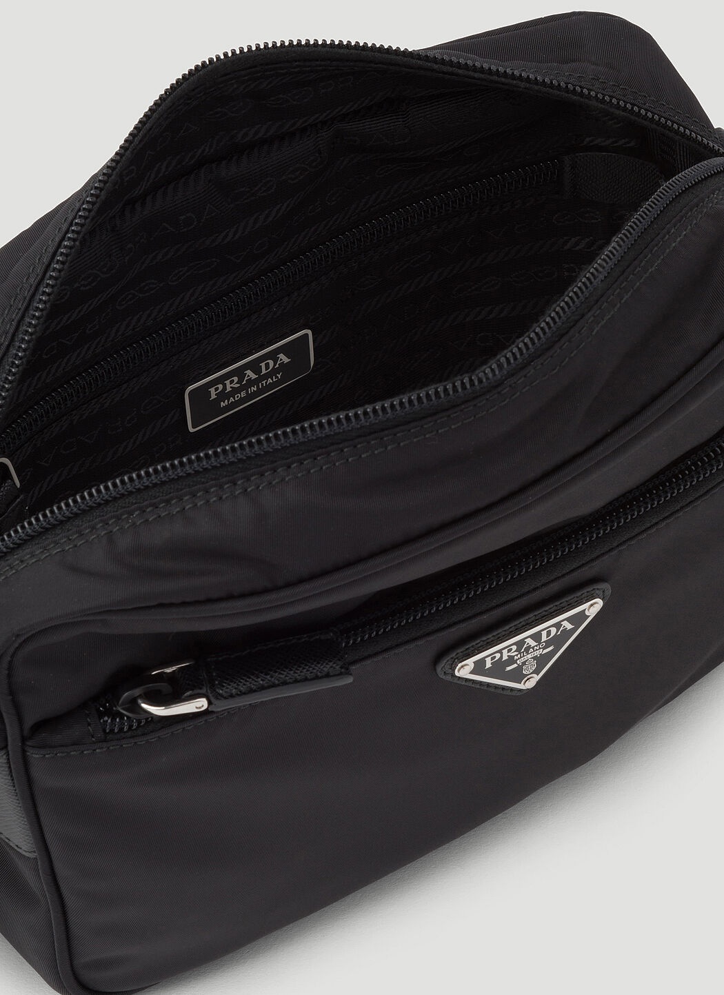 Re-Nylon and Saffiano Leather Shoulder Bag - 5