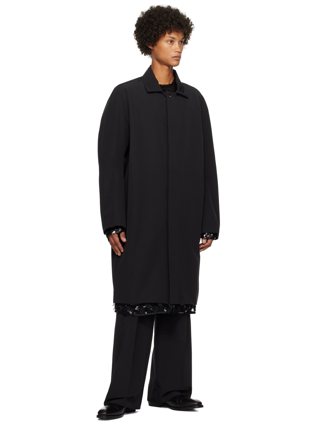 SSENSE Exclusive Black Kastor Coat - 4