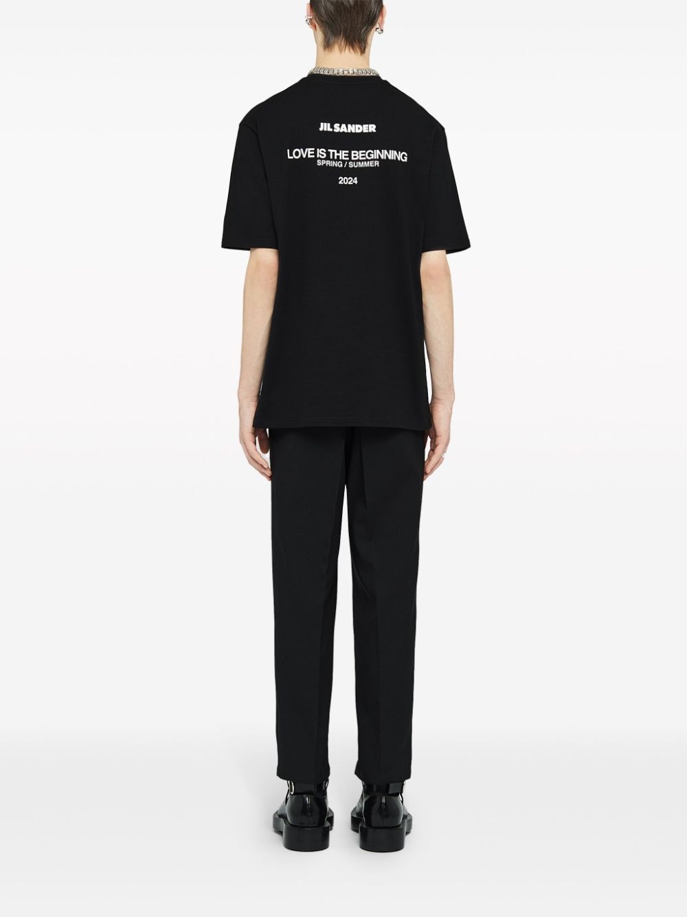 logo-print cotton T-shirt - 3