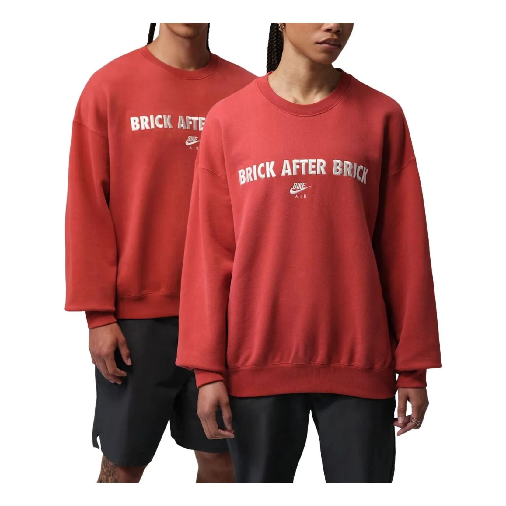 Jordan BIKE AIR x Nigel Fleece Crew-Neck Sweatshirt 'Red' IQ8154-671 - 1
