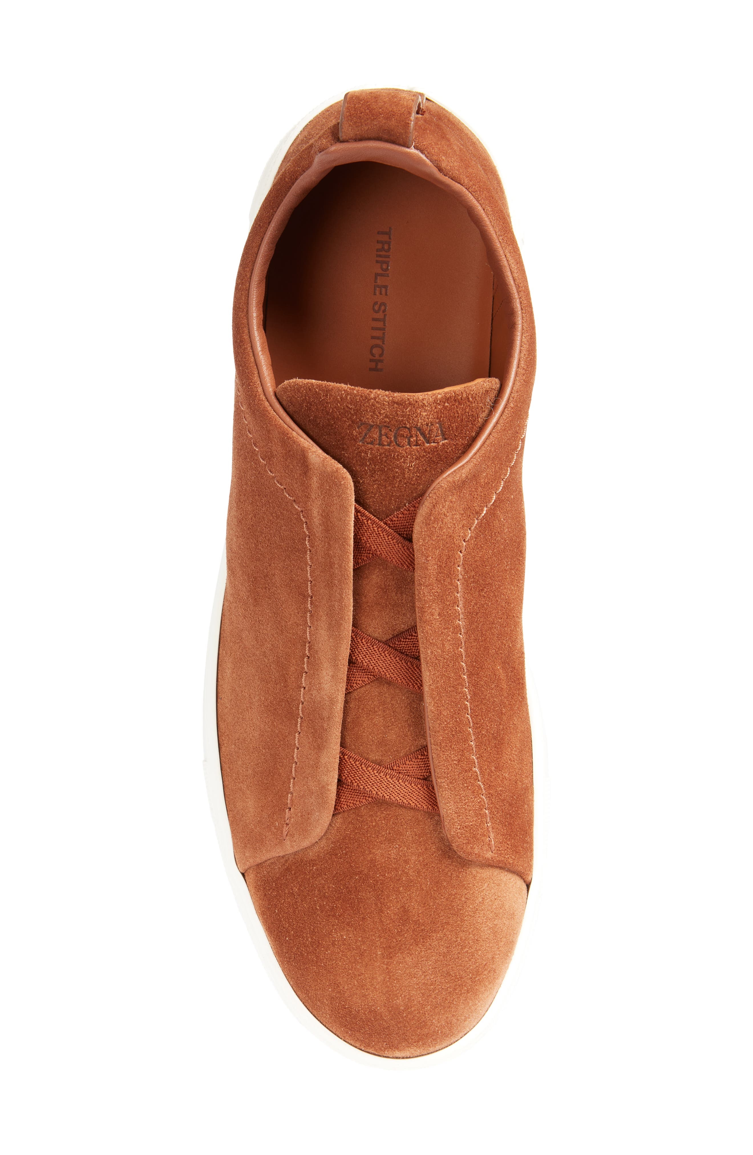 Triple Stitch Suede Slip-On Sneaker - 5