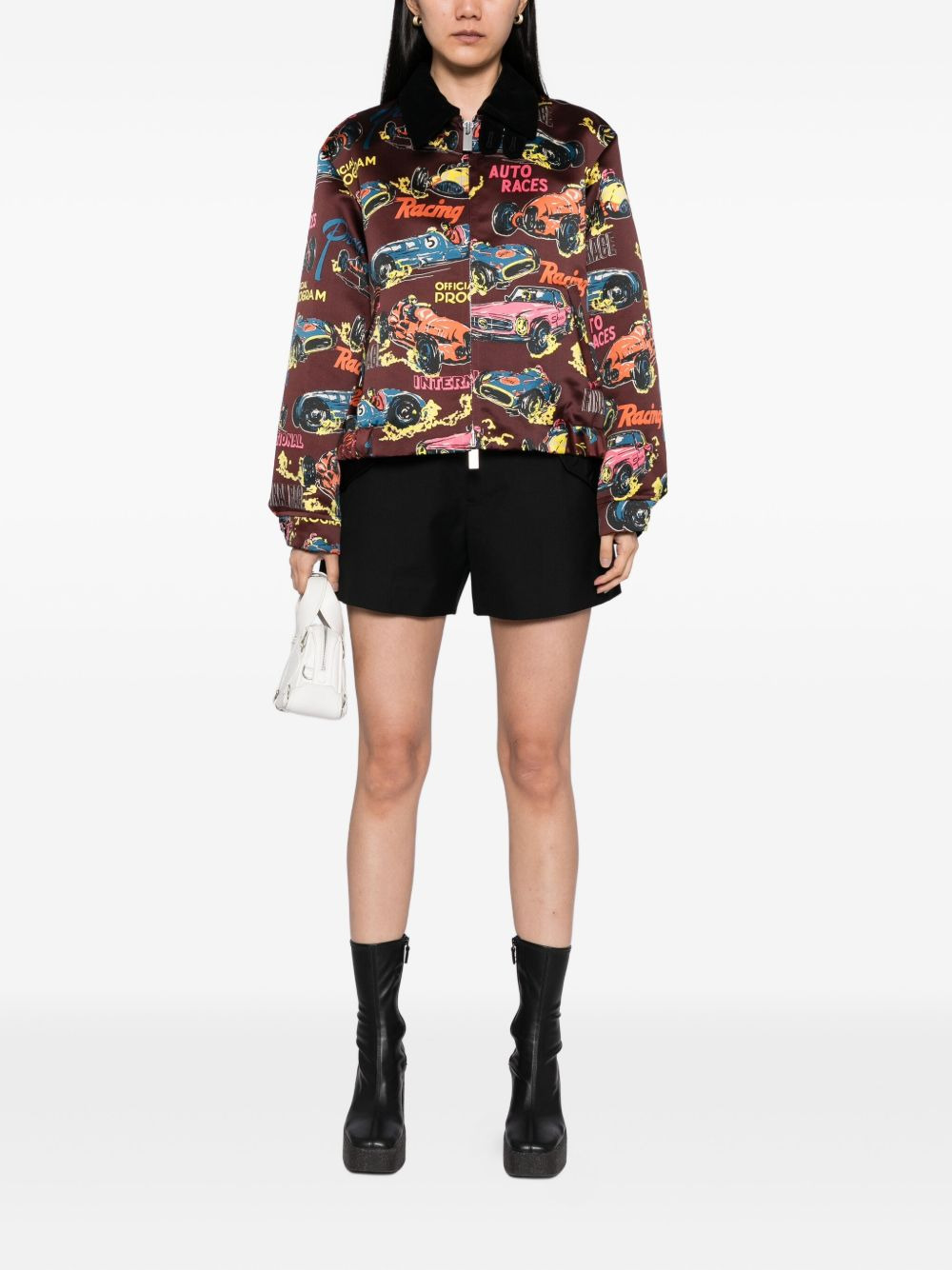 tropical-print jacket - 2