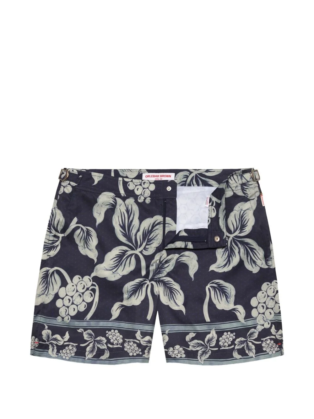 Bulldog floral-print swim shorts - 1