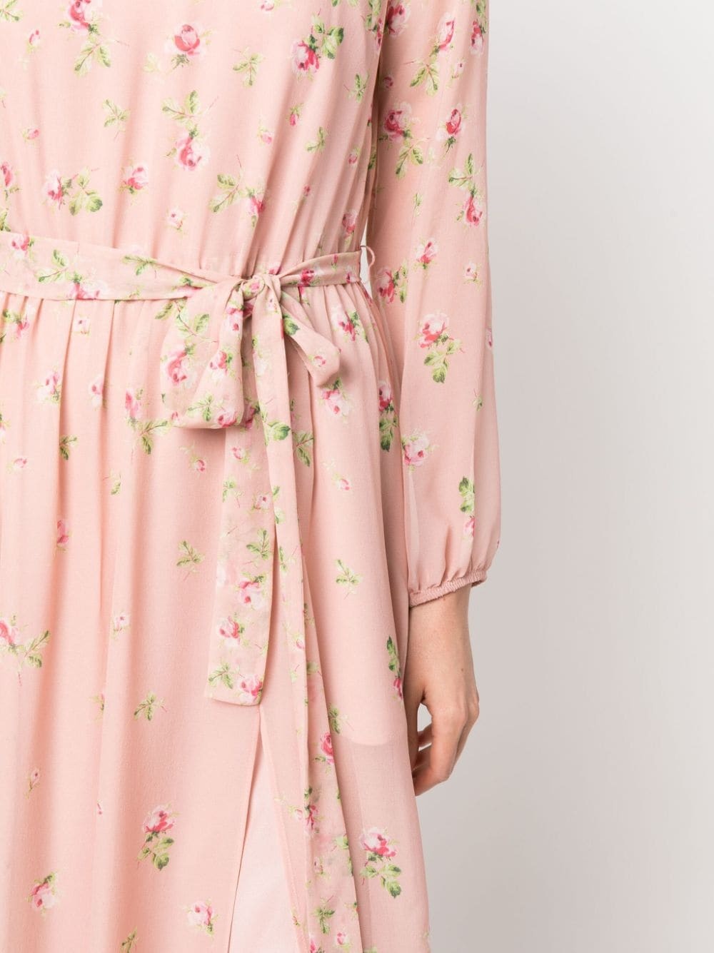 floral-print long-sleeve dress - 5