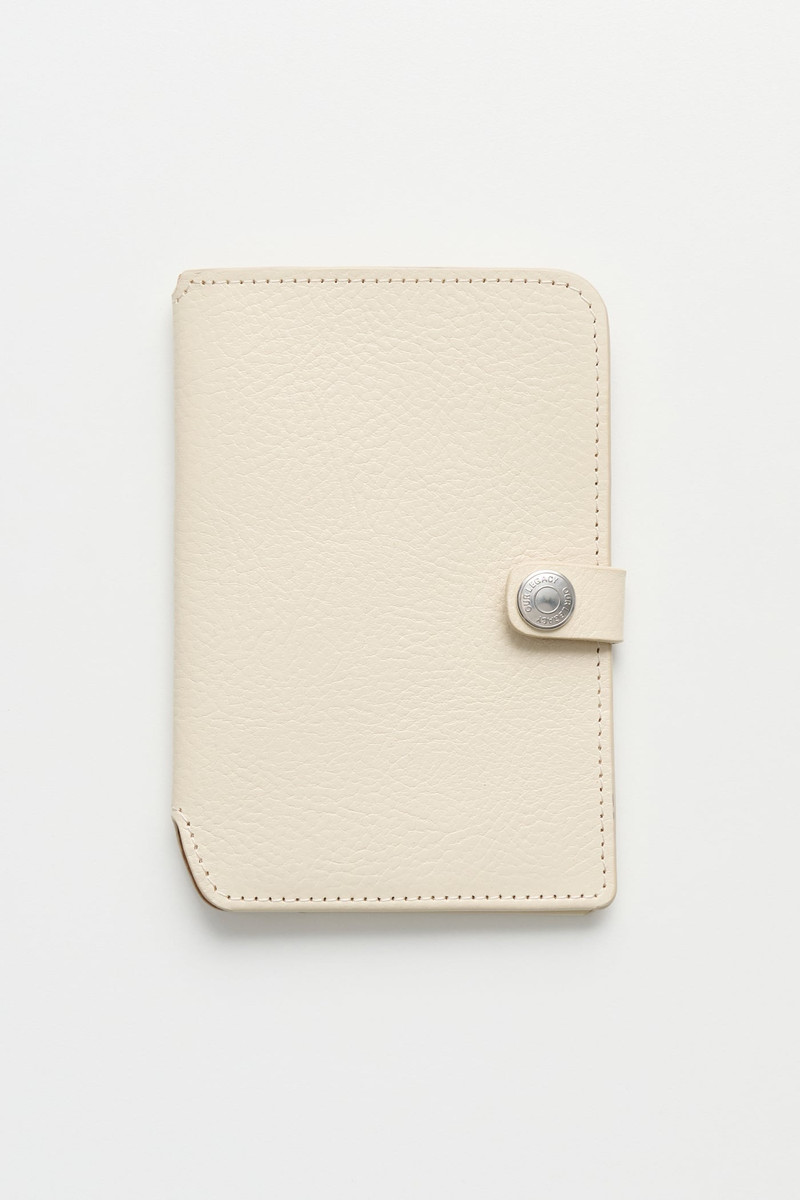 Passport Cover Deep Ecru Leather 1