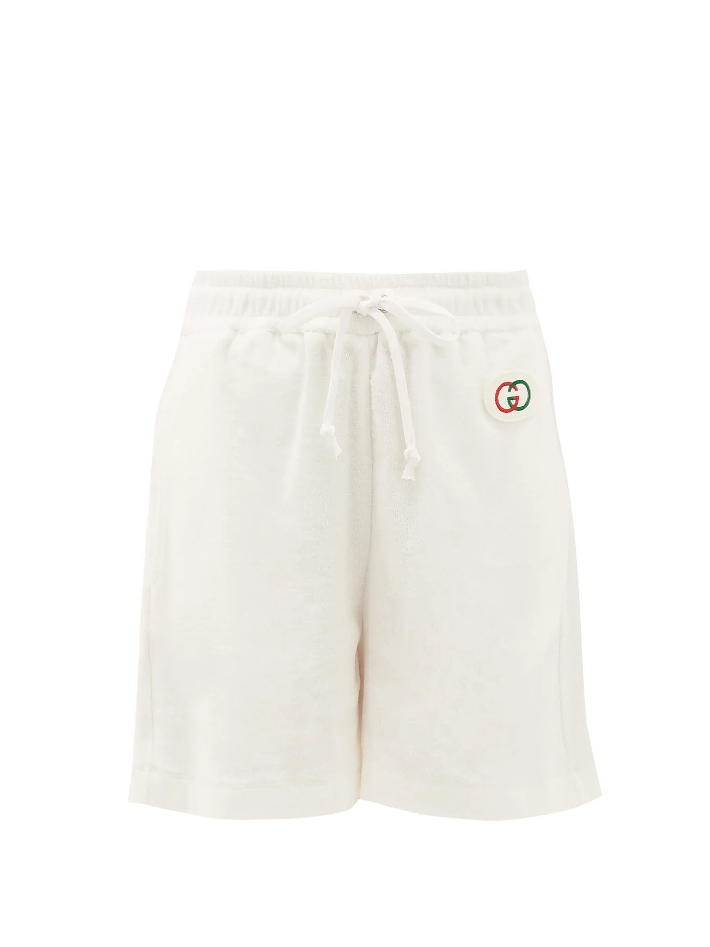 Logo patch cotton-terry shorts - 1