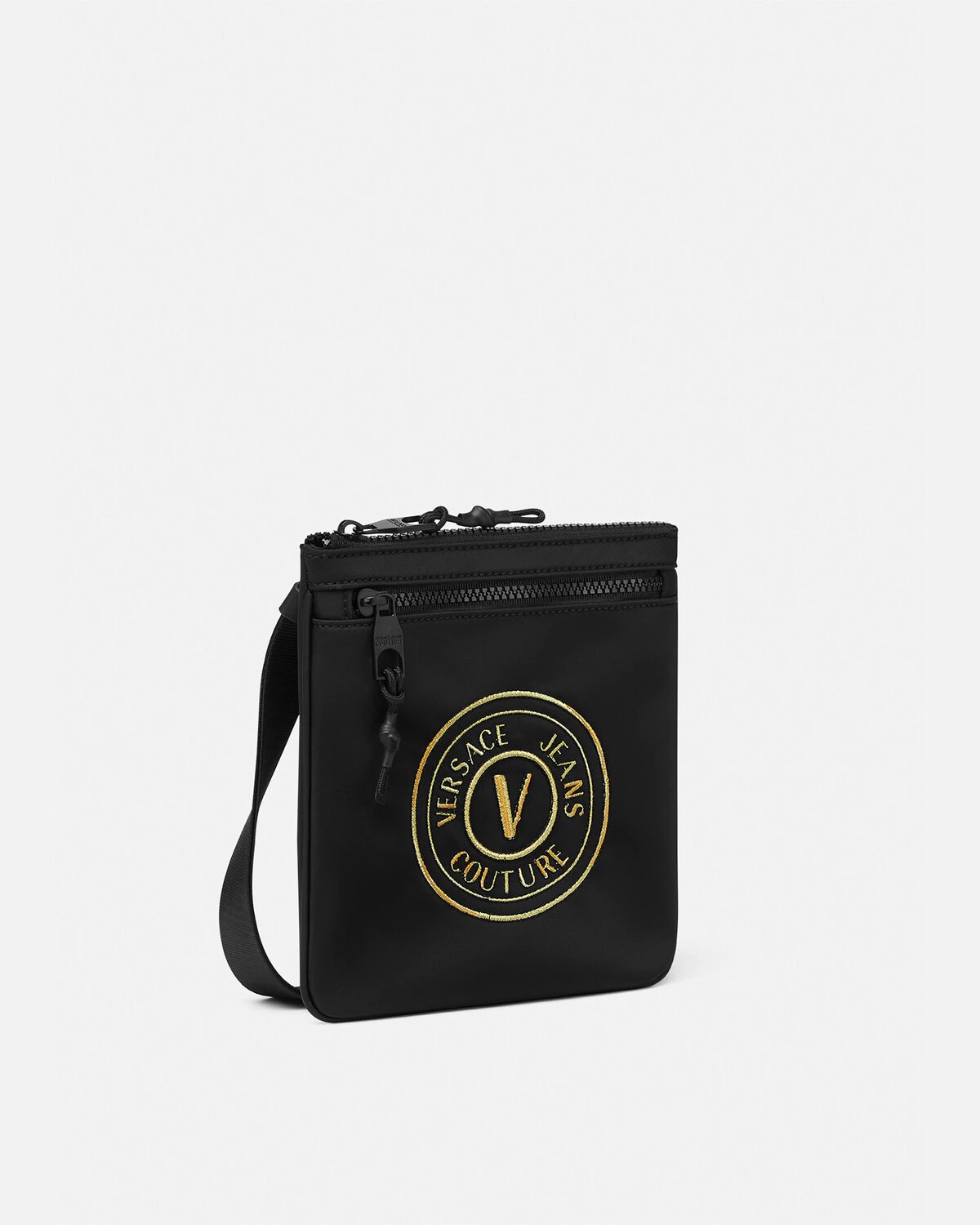 Embroidered V-Emblem Crossbody Bag - 2
