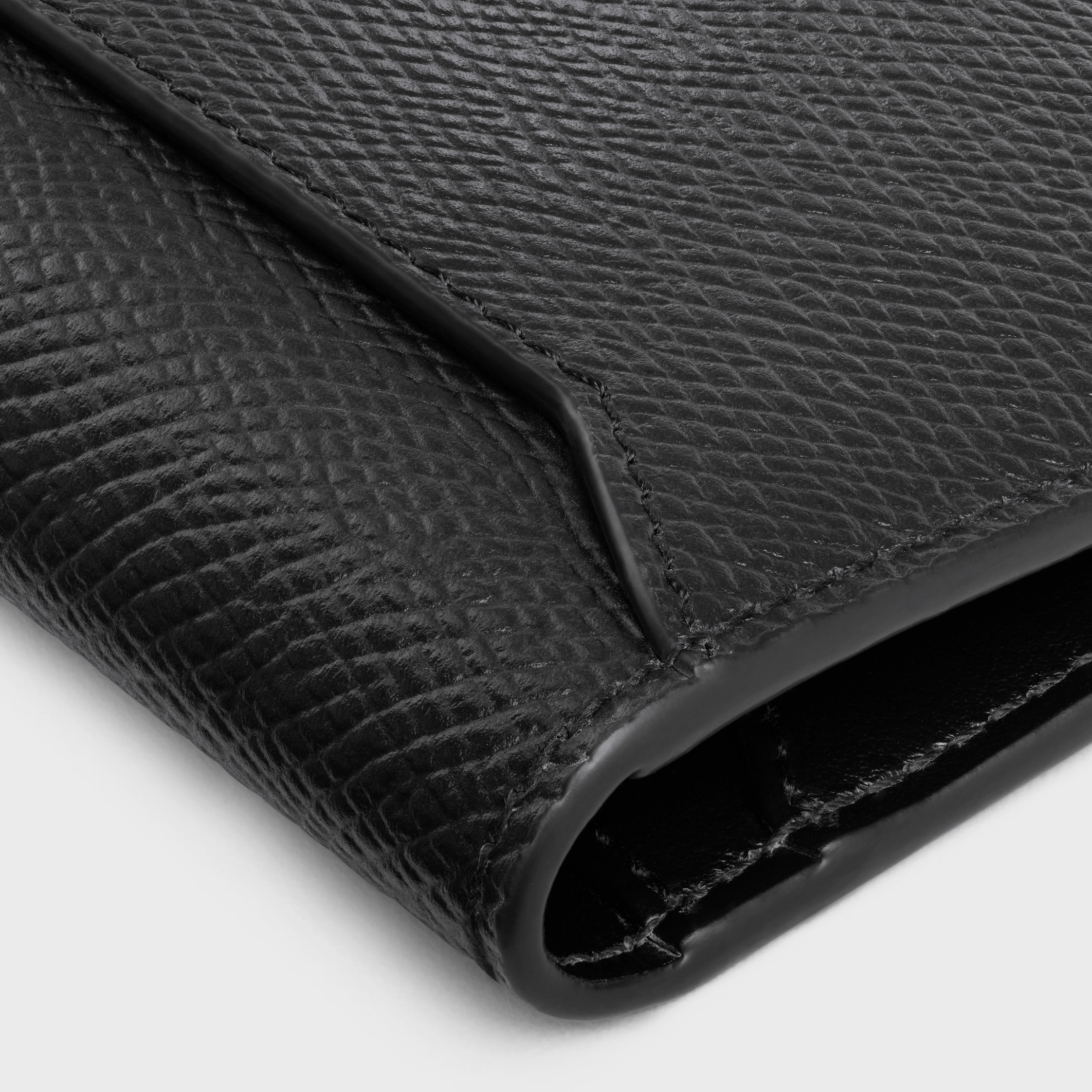 VERTICAL CARD HOLDER in Grained Calfskin - 5