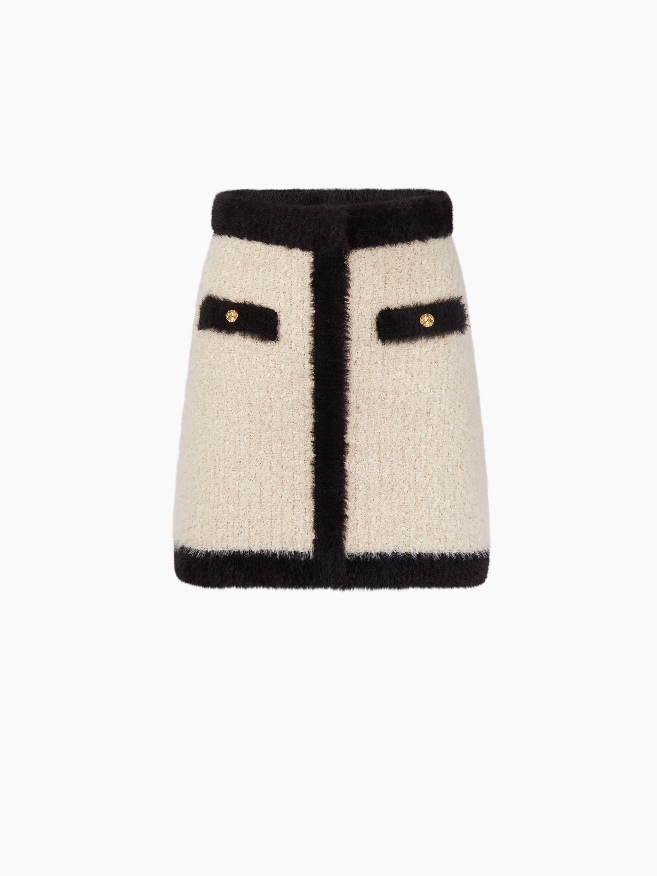 MINI A-LINE TWEED SKIRT - 4