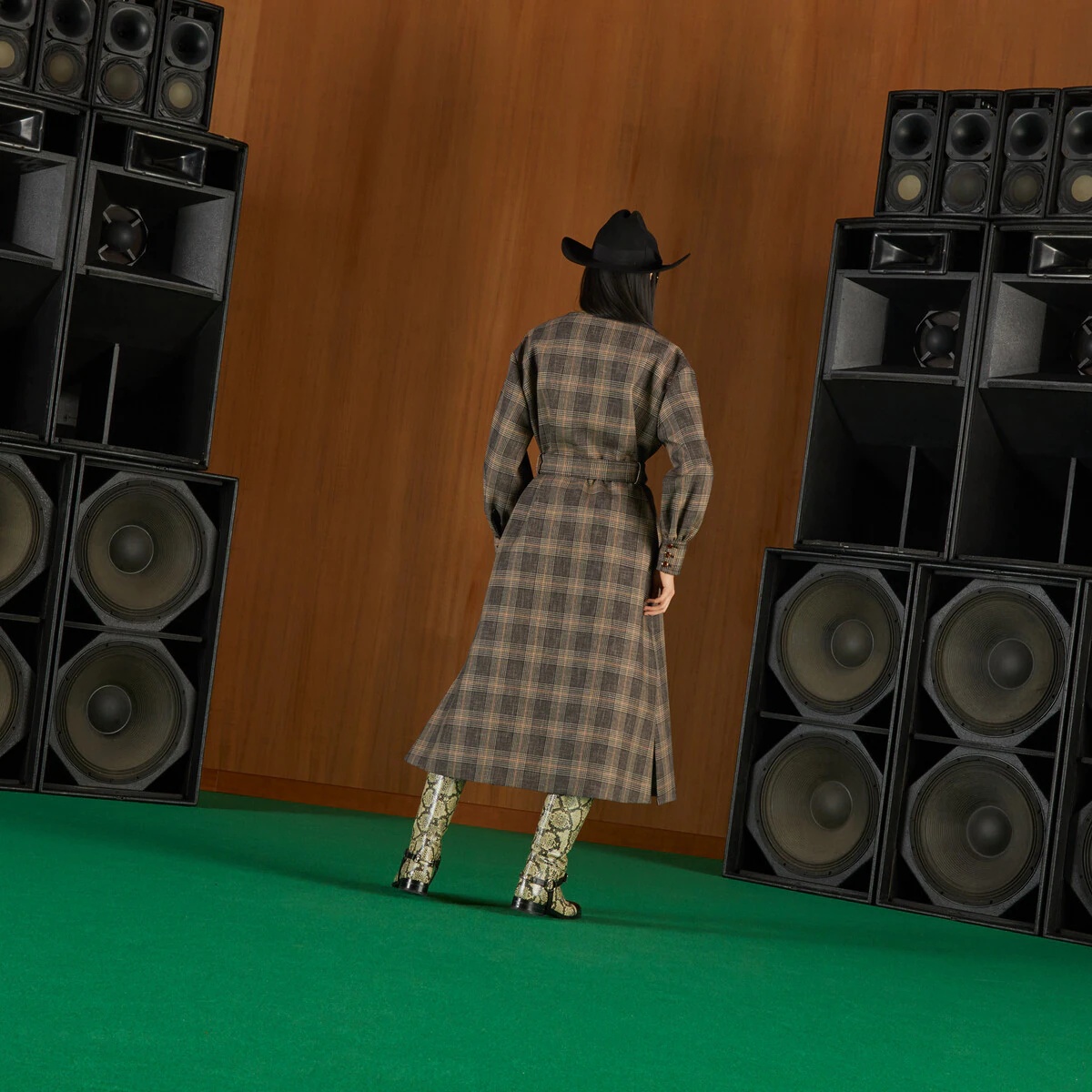 Prince of Wales wool cotton coat - 8
