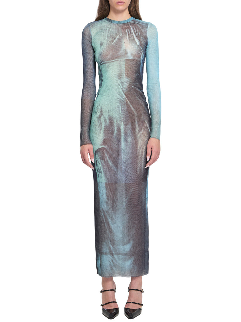 Women`S Long Blue Dress - 2