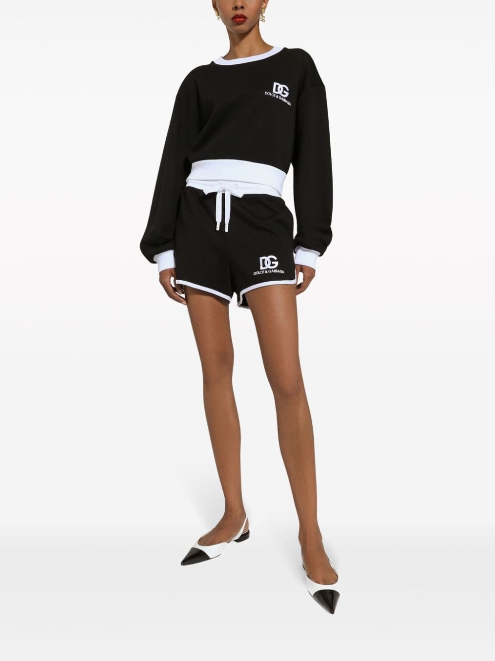 logo-print cotton-blend sweatshirt - 2