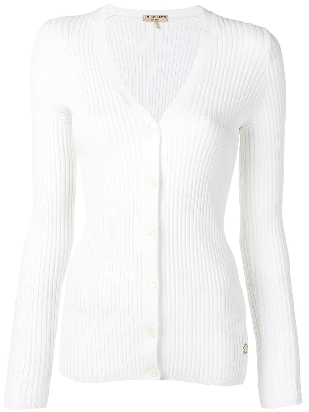 Ribbed Slim Fit Cardigan  - 1