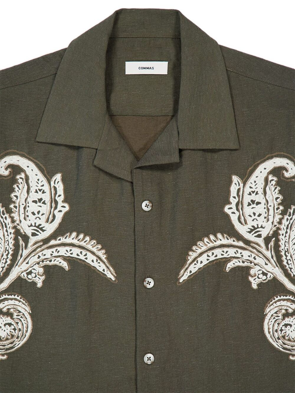 paisley-embroidered shirt - 4