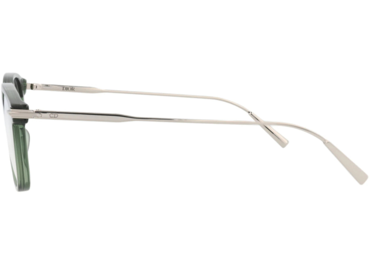 Dior Round-Frame Acetate Optical Frames Green Silver Transparent (DM50043I-51-096) - 3