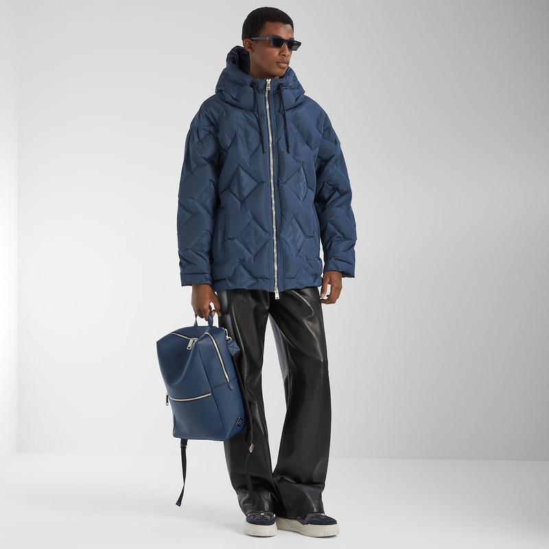 Fendi Lui Backpack Dark blue leather backpack 7