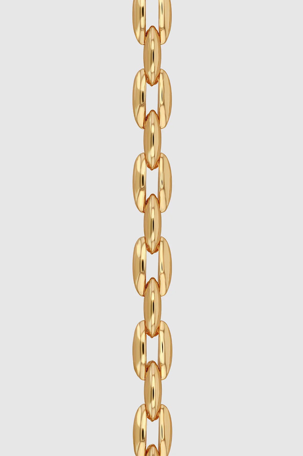 Oval Link Necklace - Gold - 3