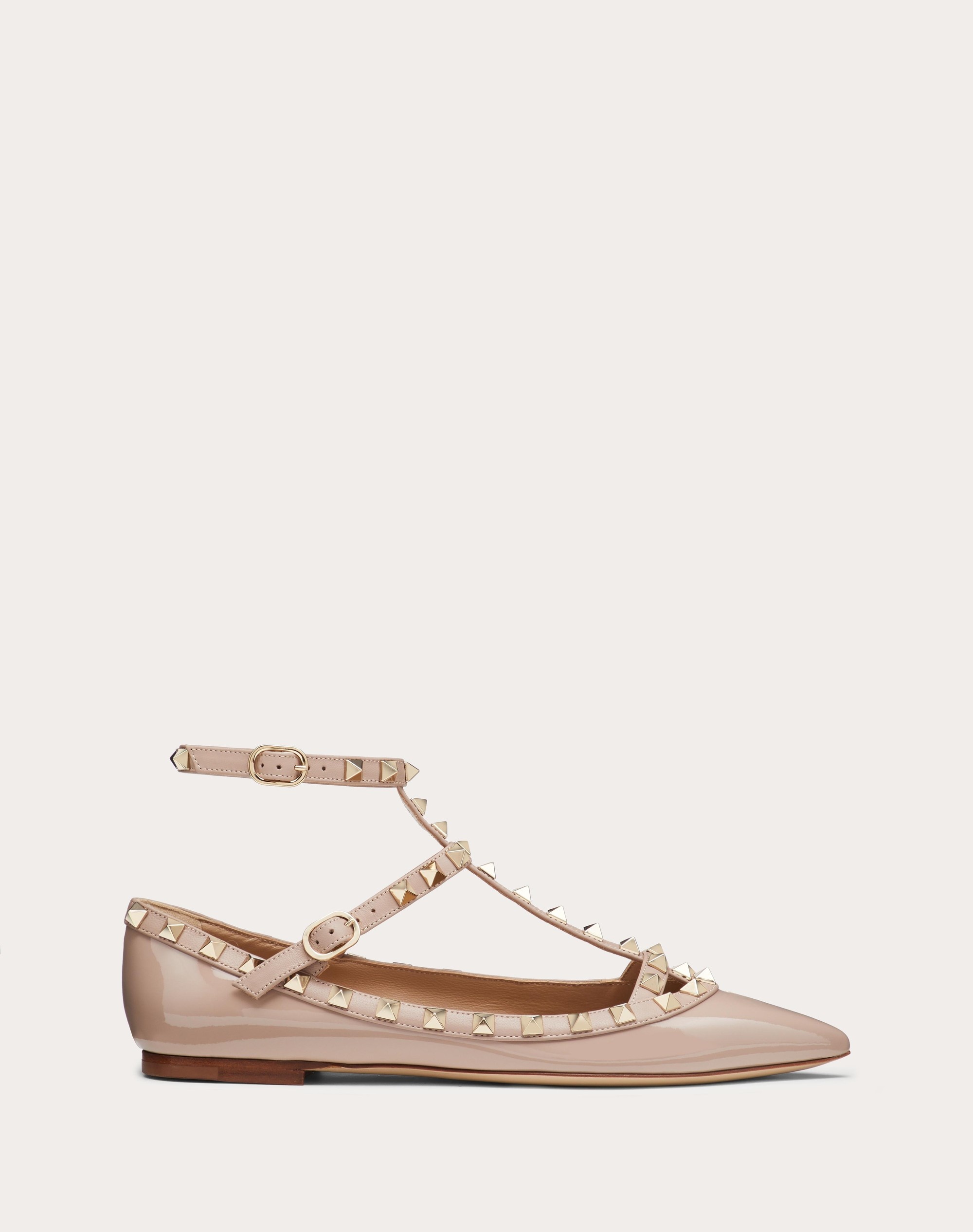 PATENT ROCKSTUD CAGED BALLET FLAT - 1