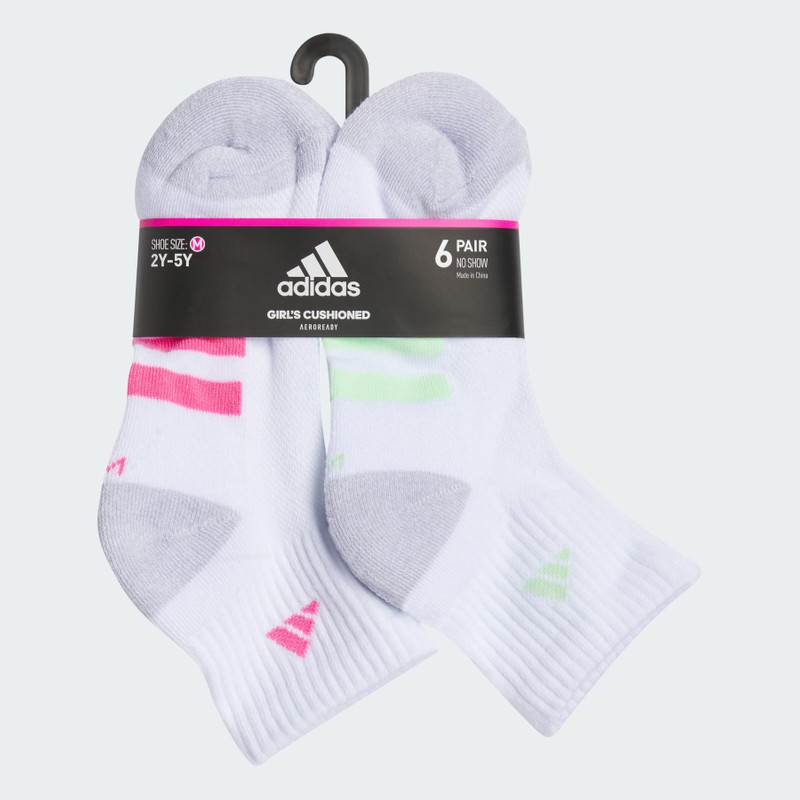 Athletic Cushioned 6-Pack Quarter Socks Kids 3