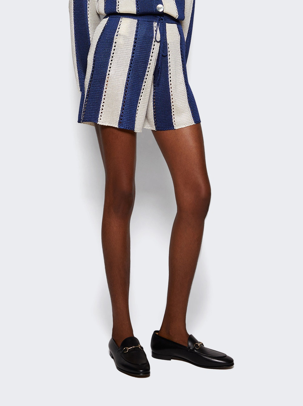 Cabana Stripe Short Navy And Natural - 2