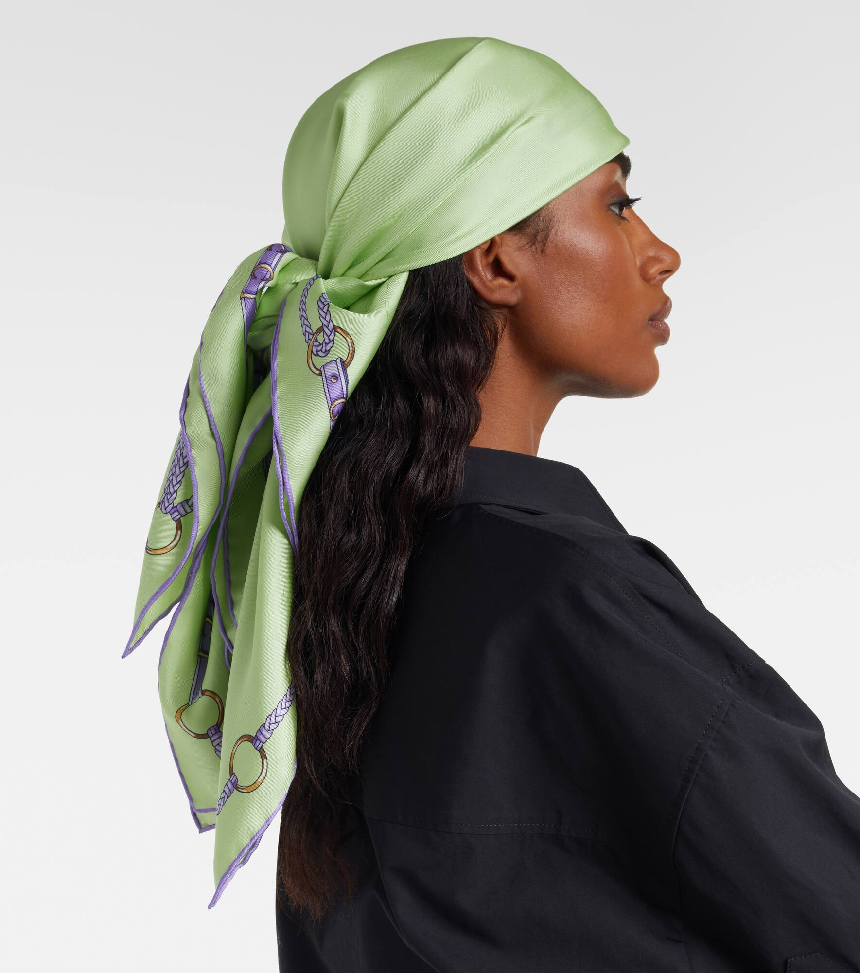 Printed silk scarf - 2