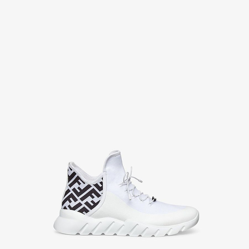 White tech mesh high-tops 1