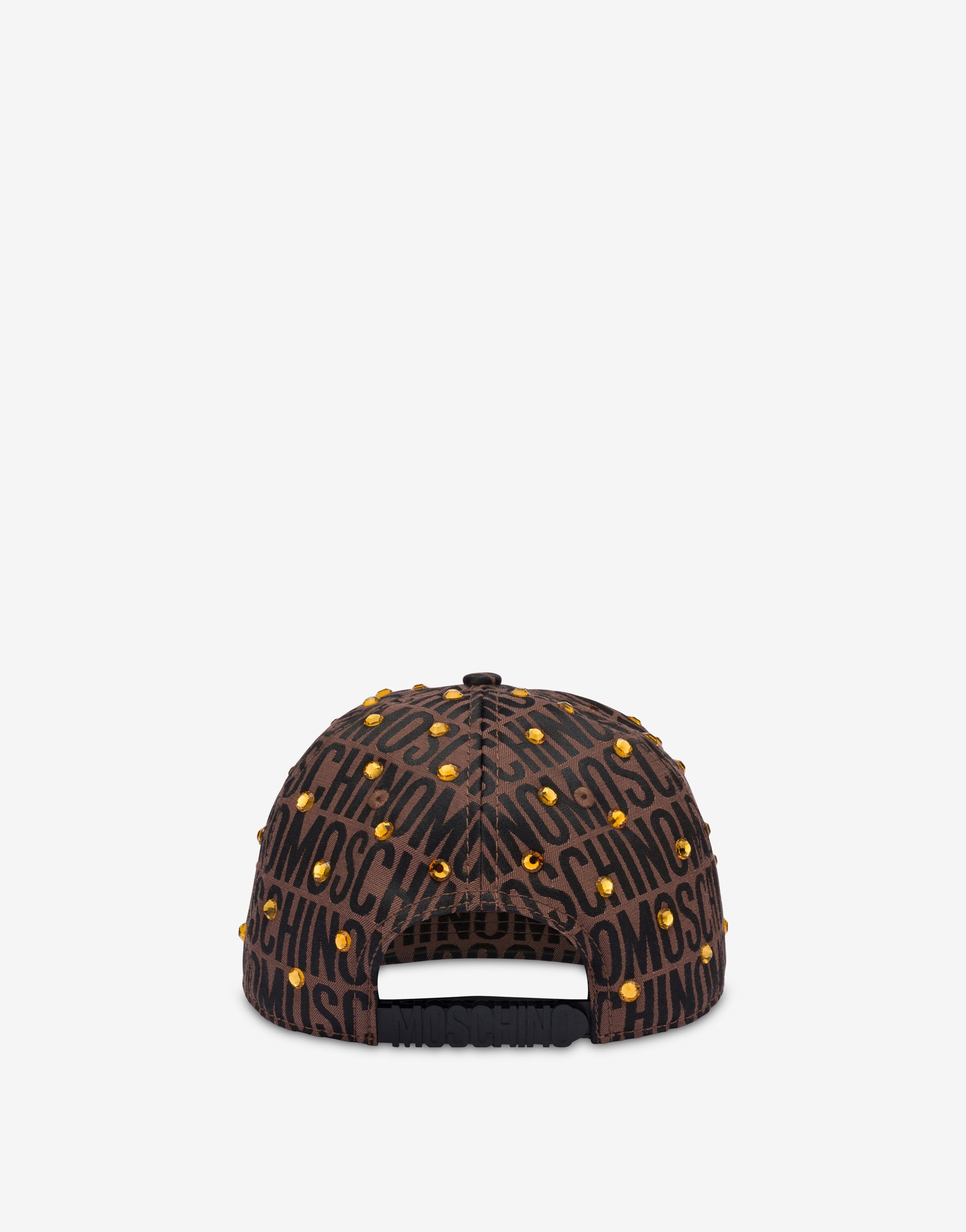 ALLOVER LOGO NYLON CAP WITH RHINESTONES - 2