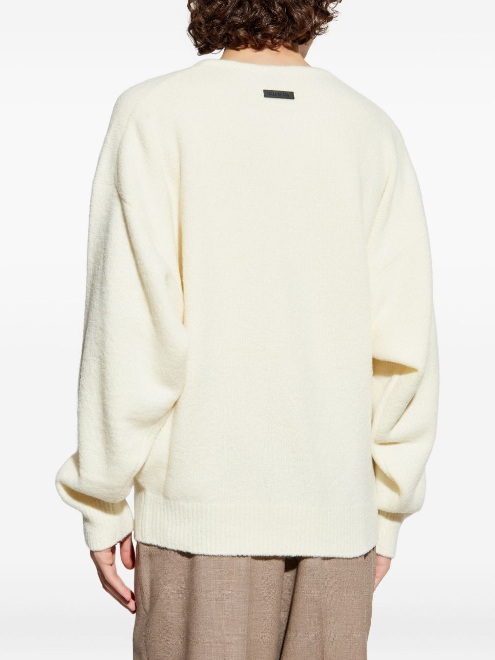 wool-blend crew-neck sweater - 4