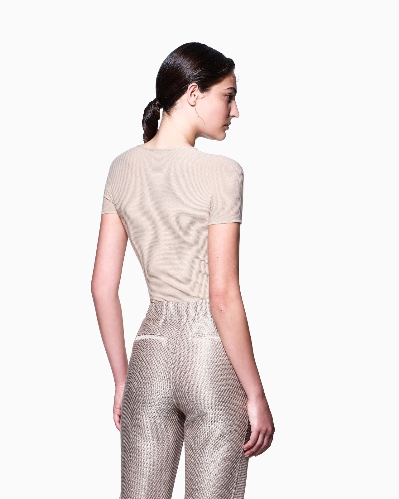 LINKS-STITCH VISCOSE SHORT-SLEEVED JUMPER - 3