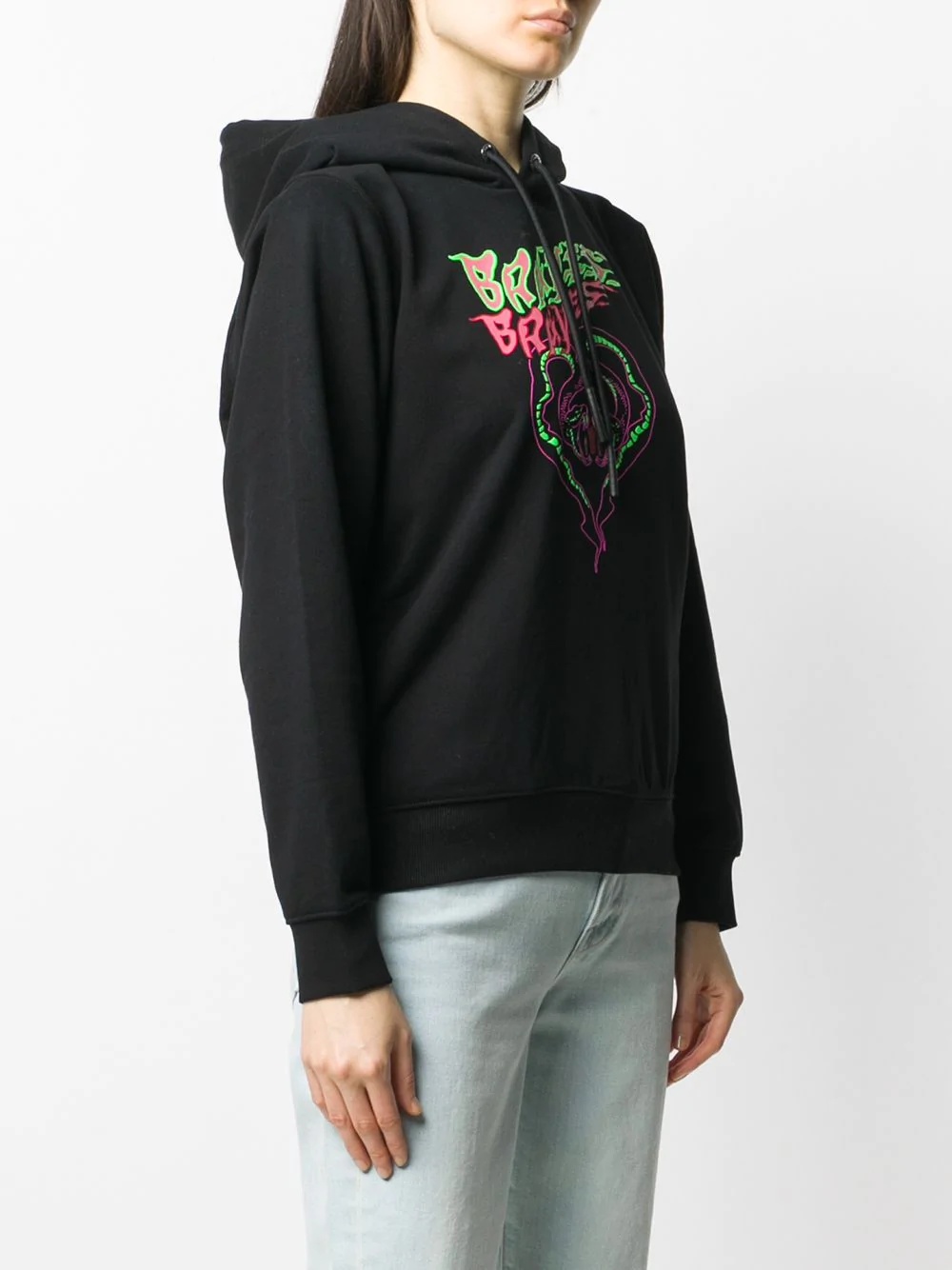 graphic print hoodie - 3